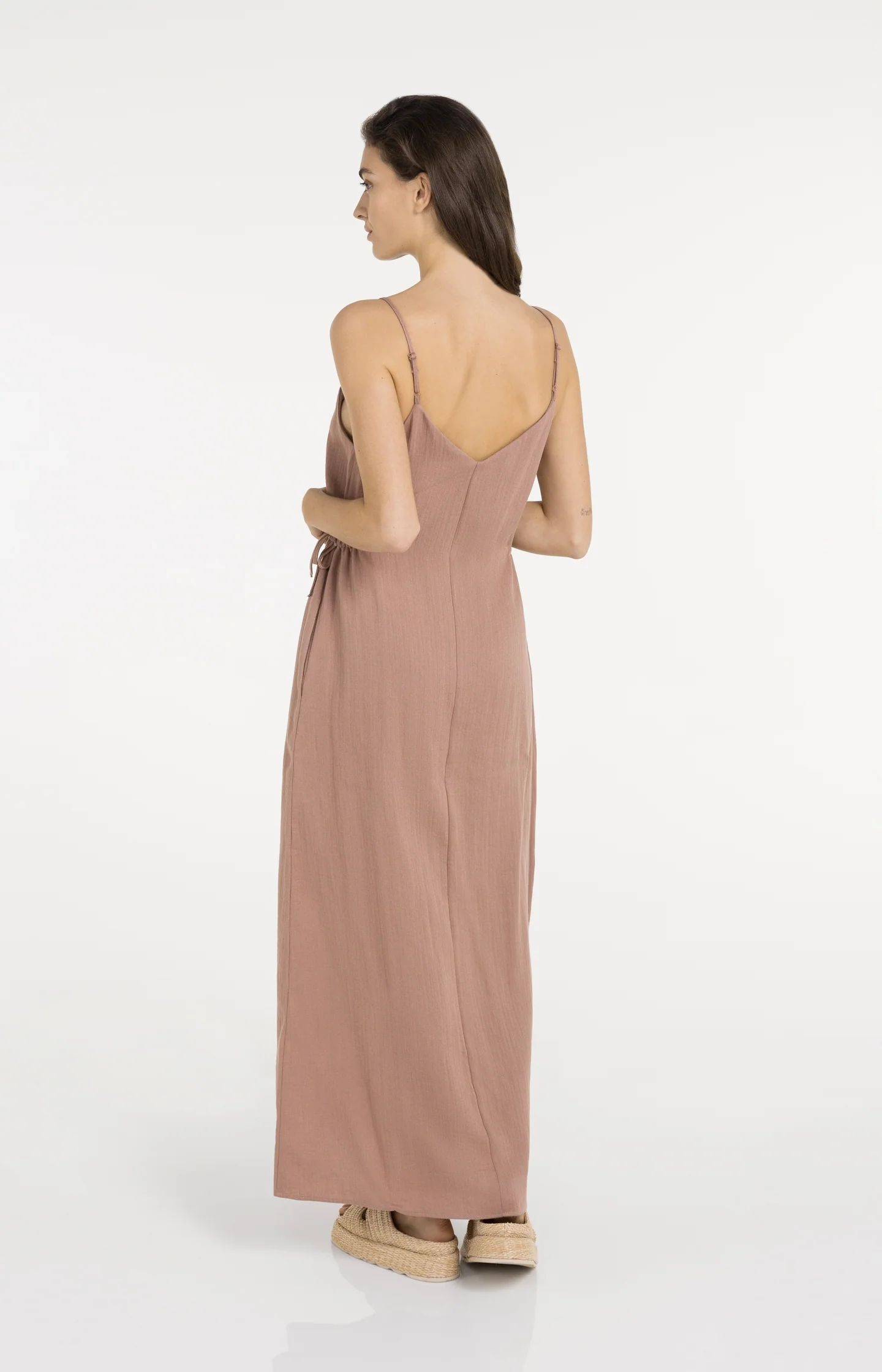 Long strappy dress with drawstrings - Image 4