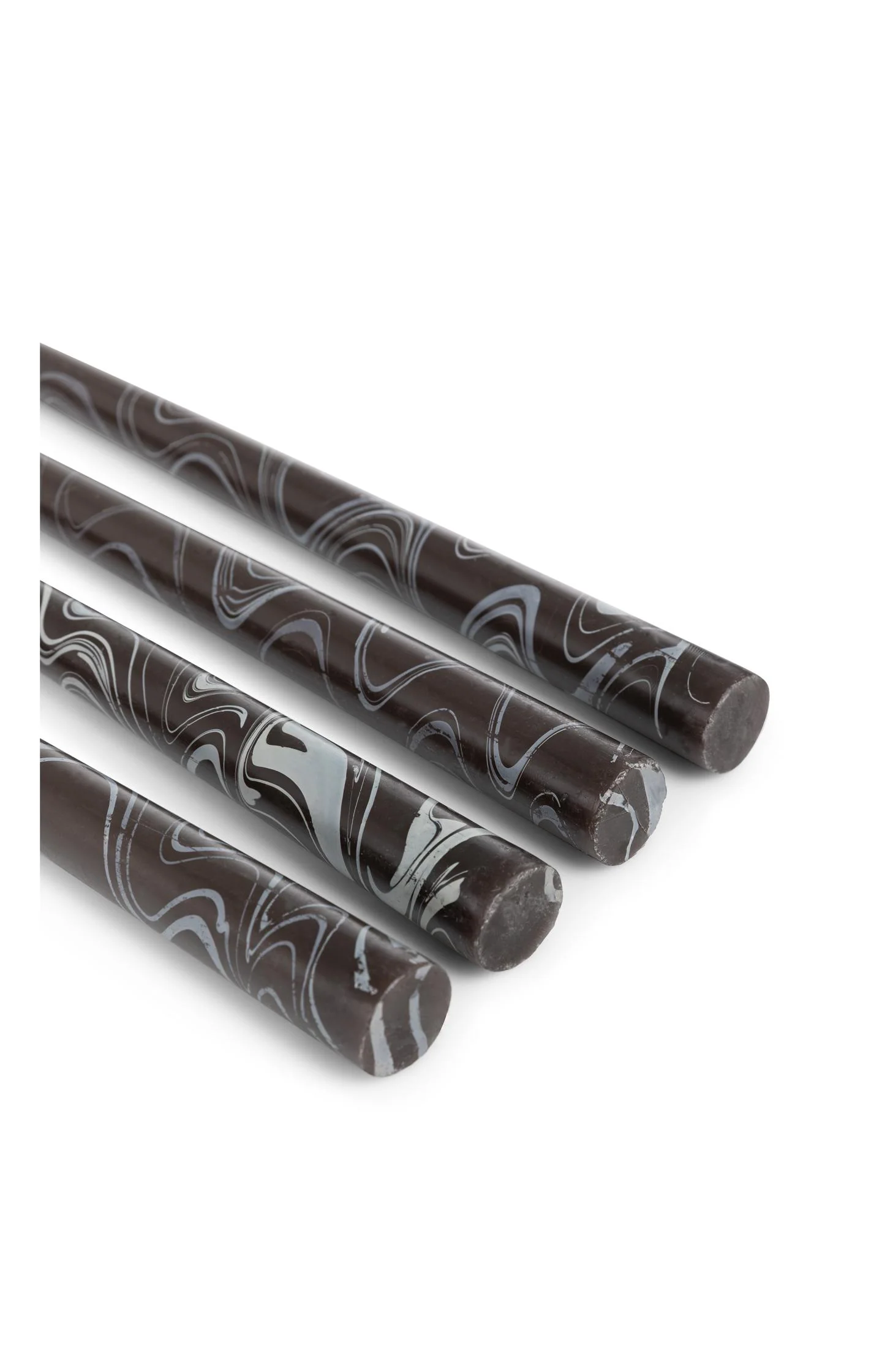 Marble-print dinner candles - set of 4 - Image 3
