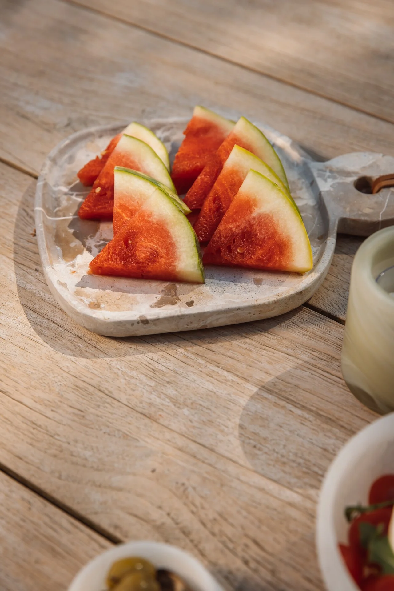Marble serving platter