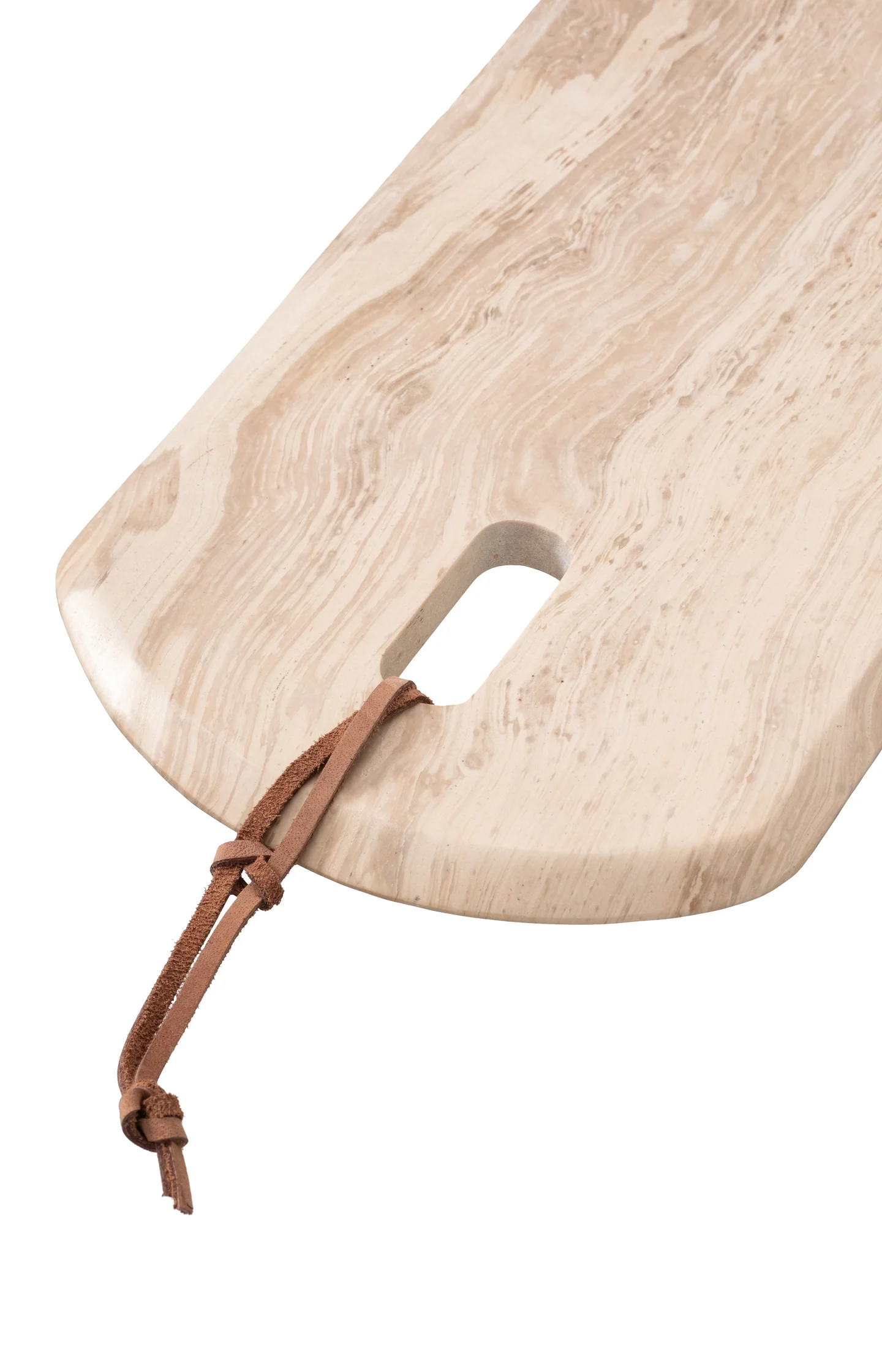Marble serving platter with leather cord - Image 2