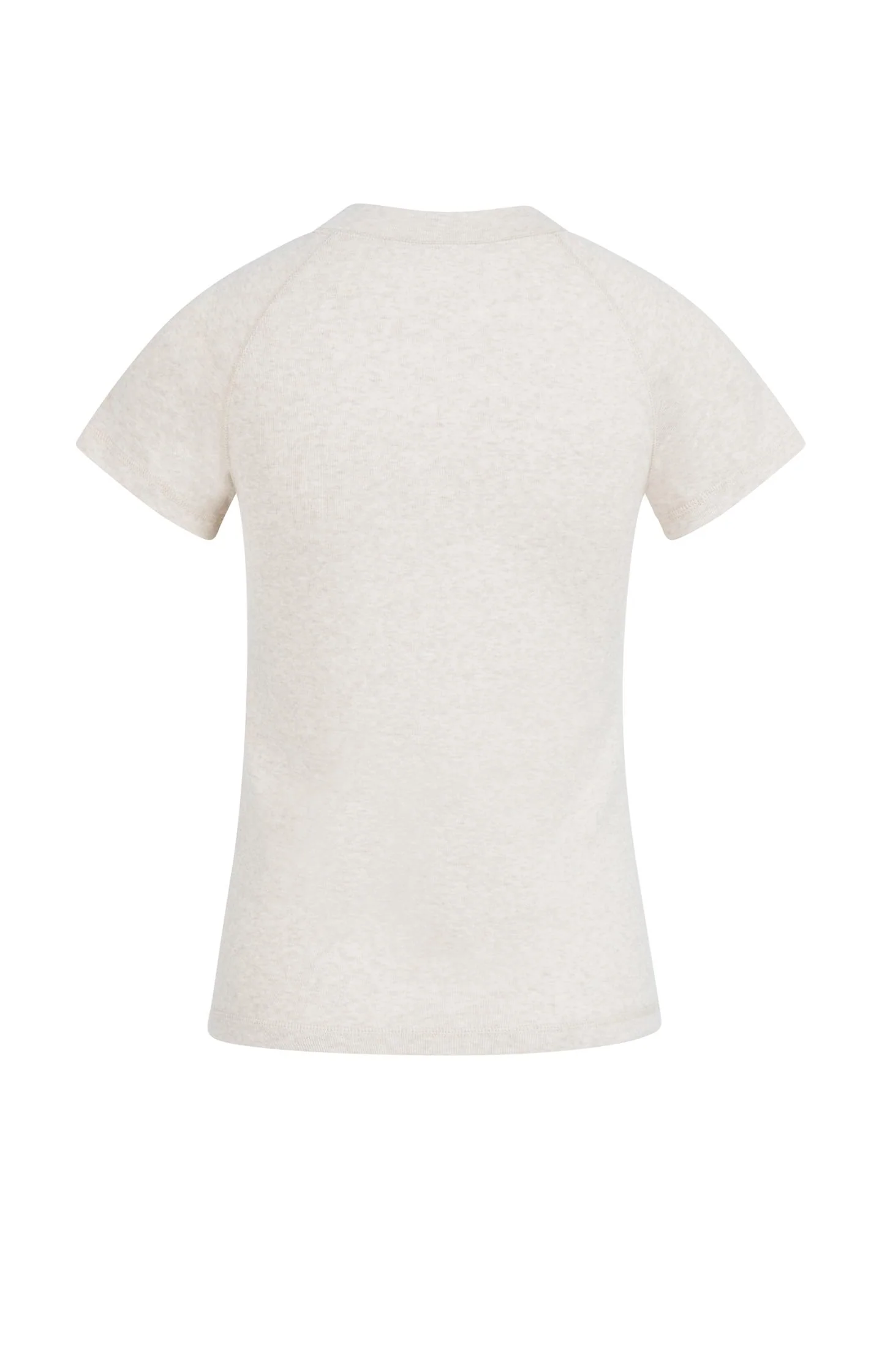 Melange top with short raglan sleeves - Image 5