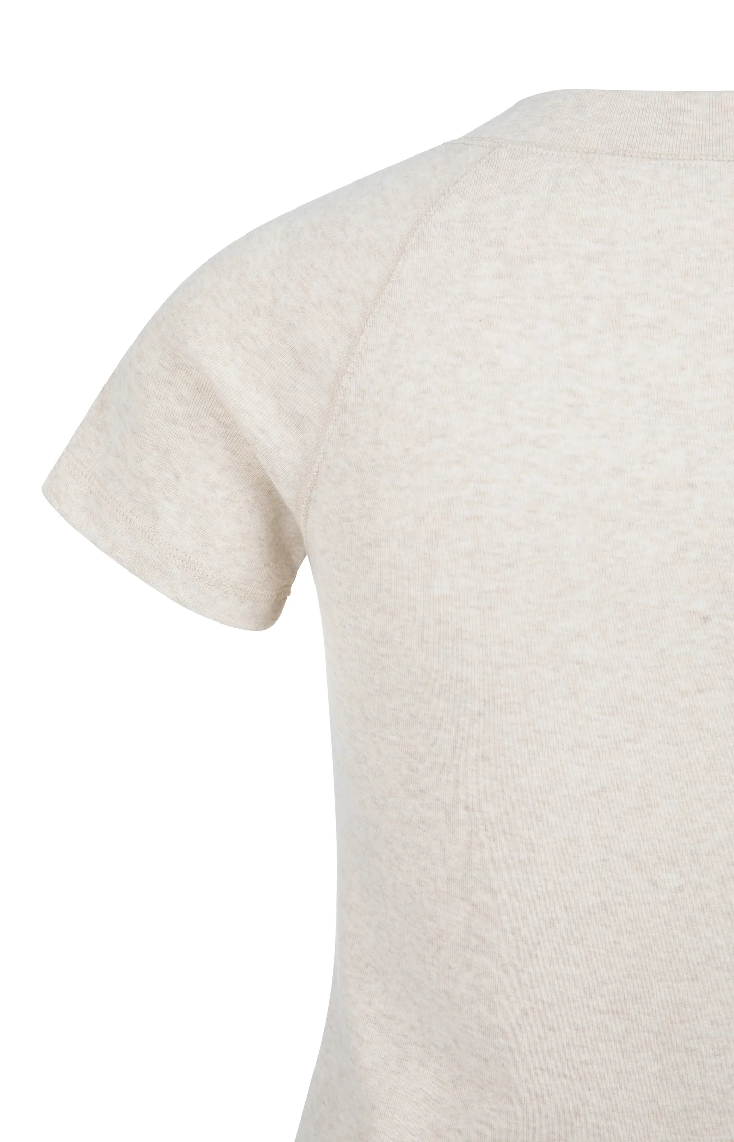 Melange top with short raglan sleeves - Image 6