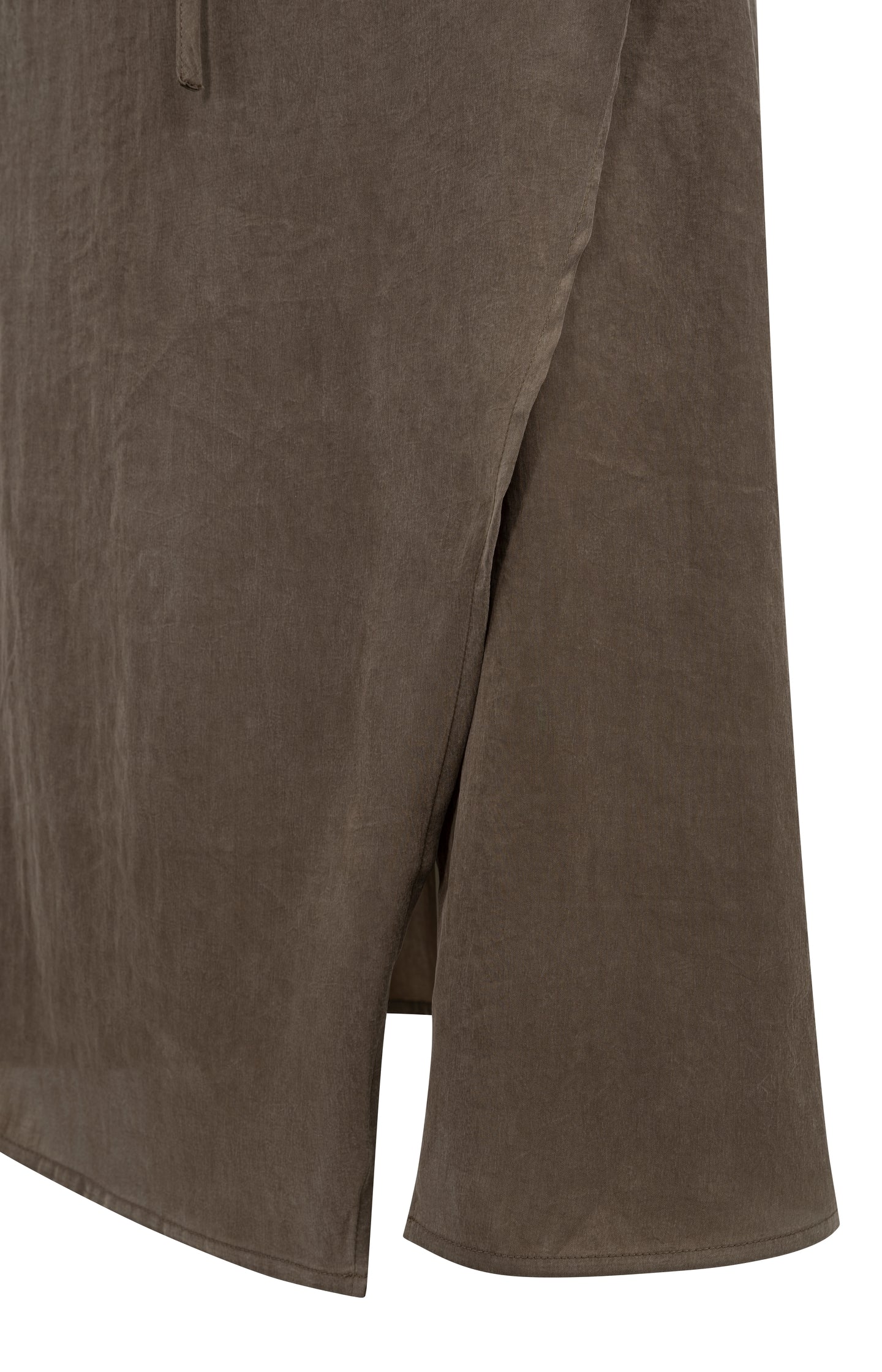 Midi skirt with wrap effect and tie belt - Image 11
