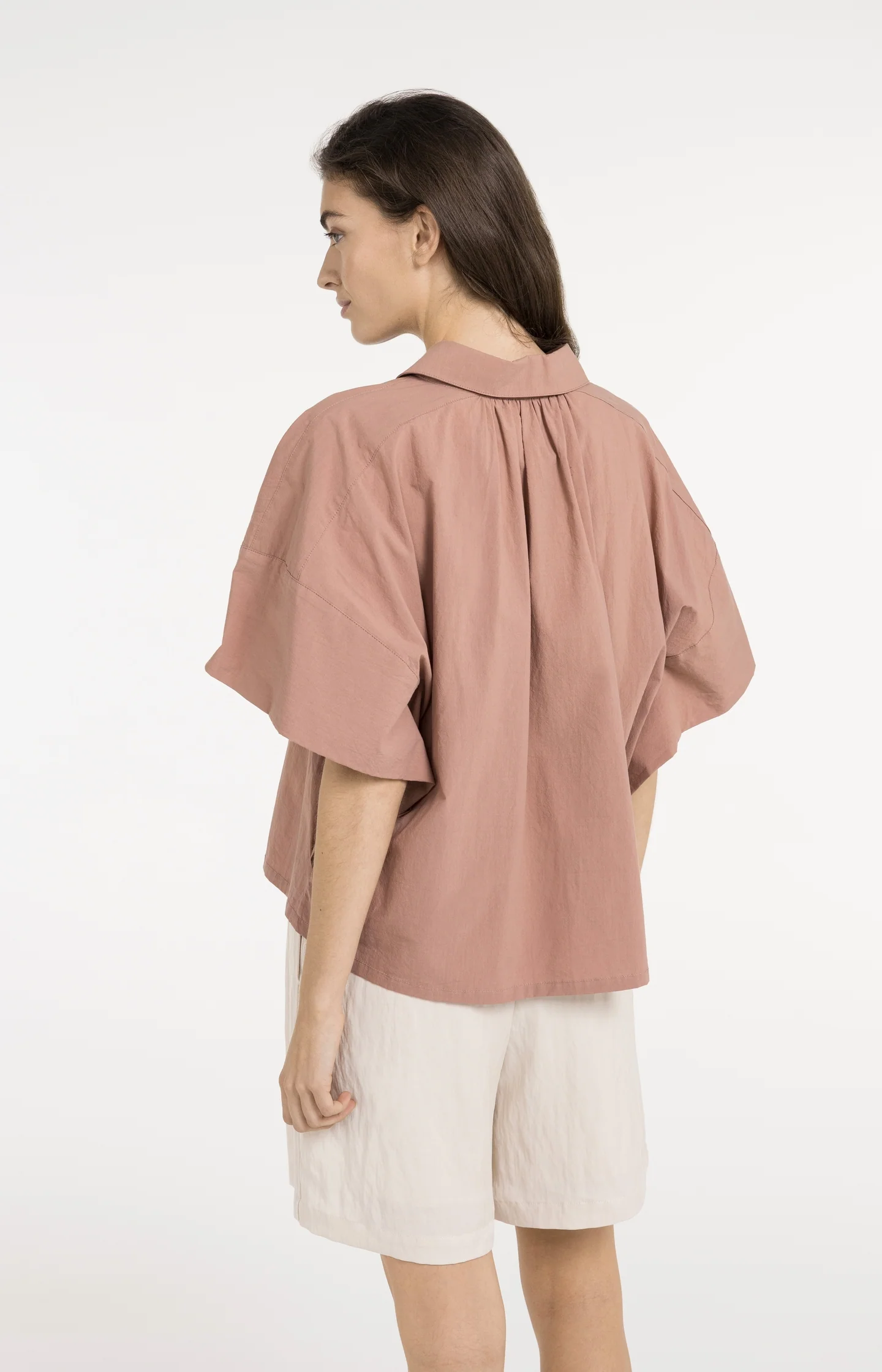 Oversized blouse with sleeve detail - Image 6