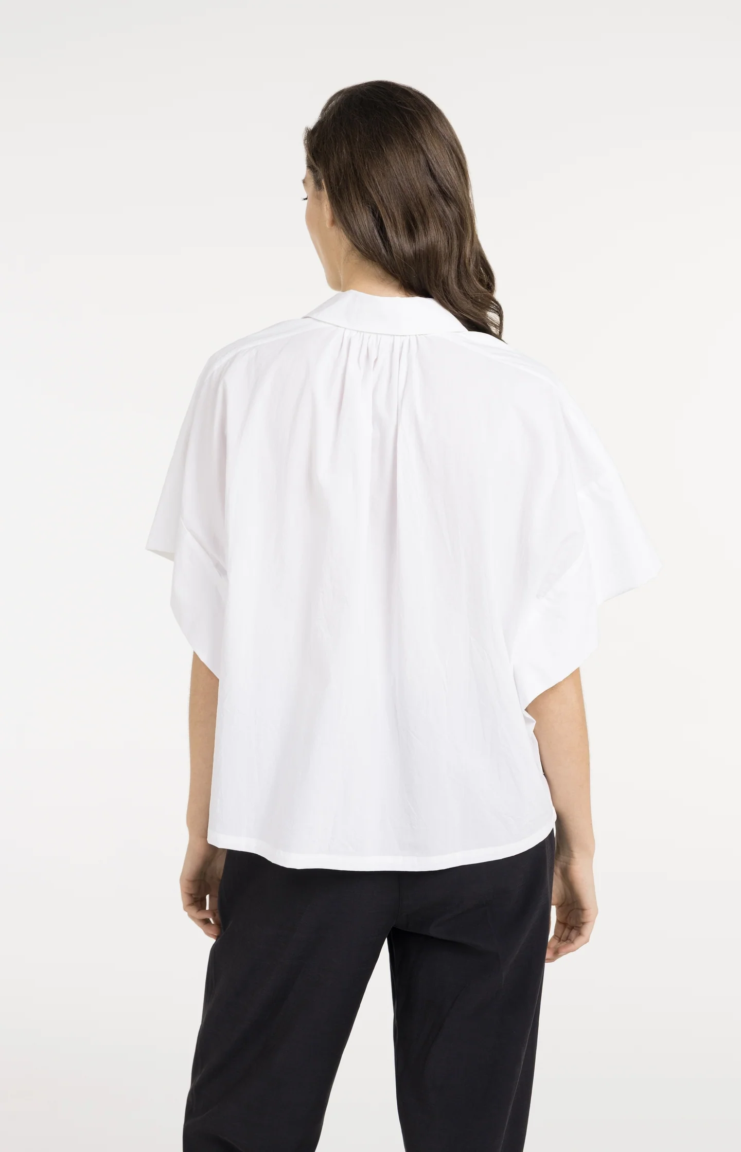 Oversized blouse with sleeve detail - Image 3