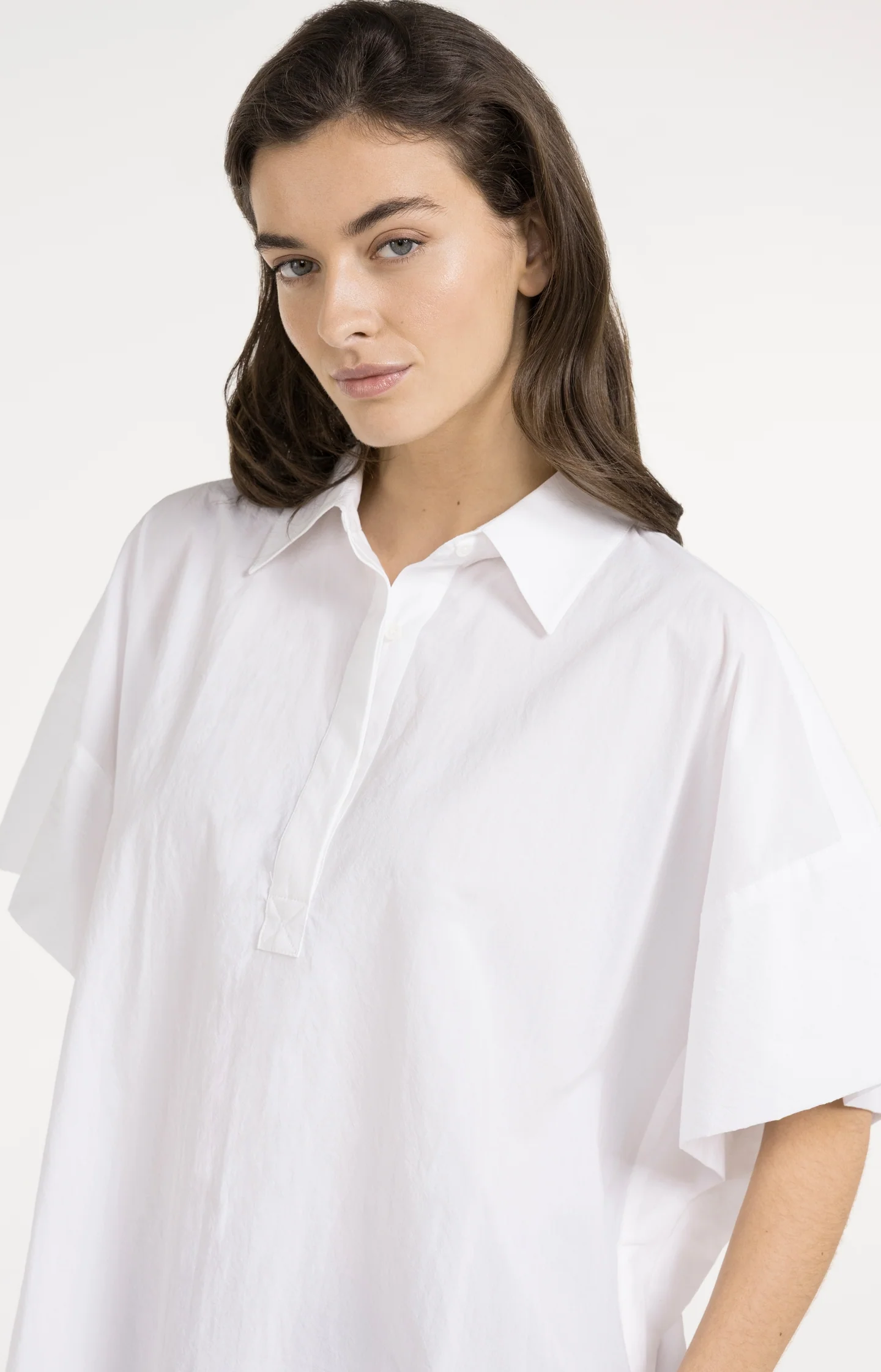 Oversized blouse with sleeve detail - Image 4