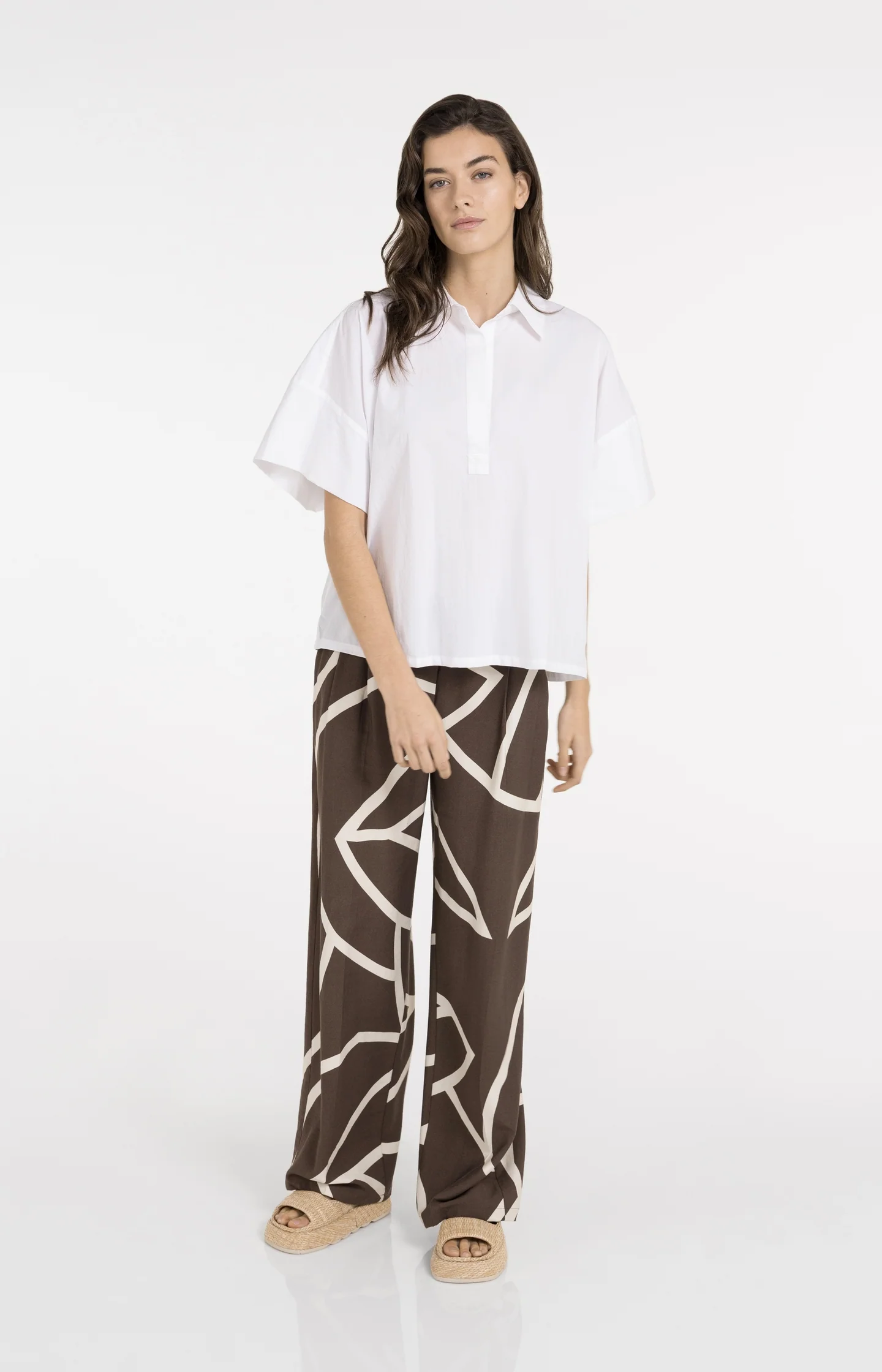 Oversized blouse with sleeve detail - Image 6
