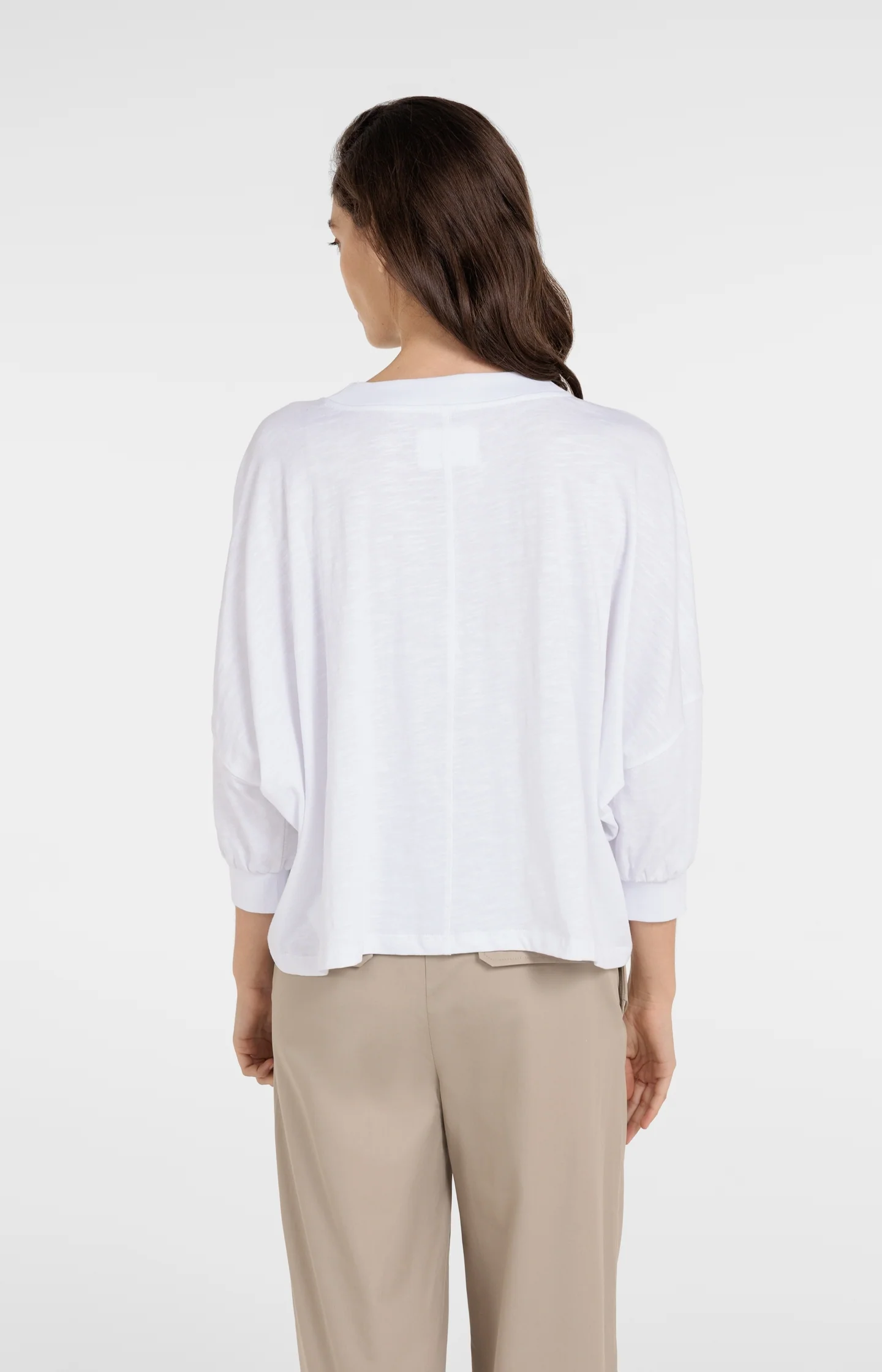 Oversized jersey top with elasticated cuffs - Image 4