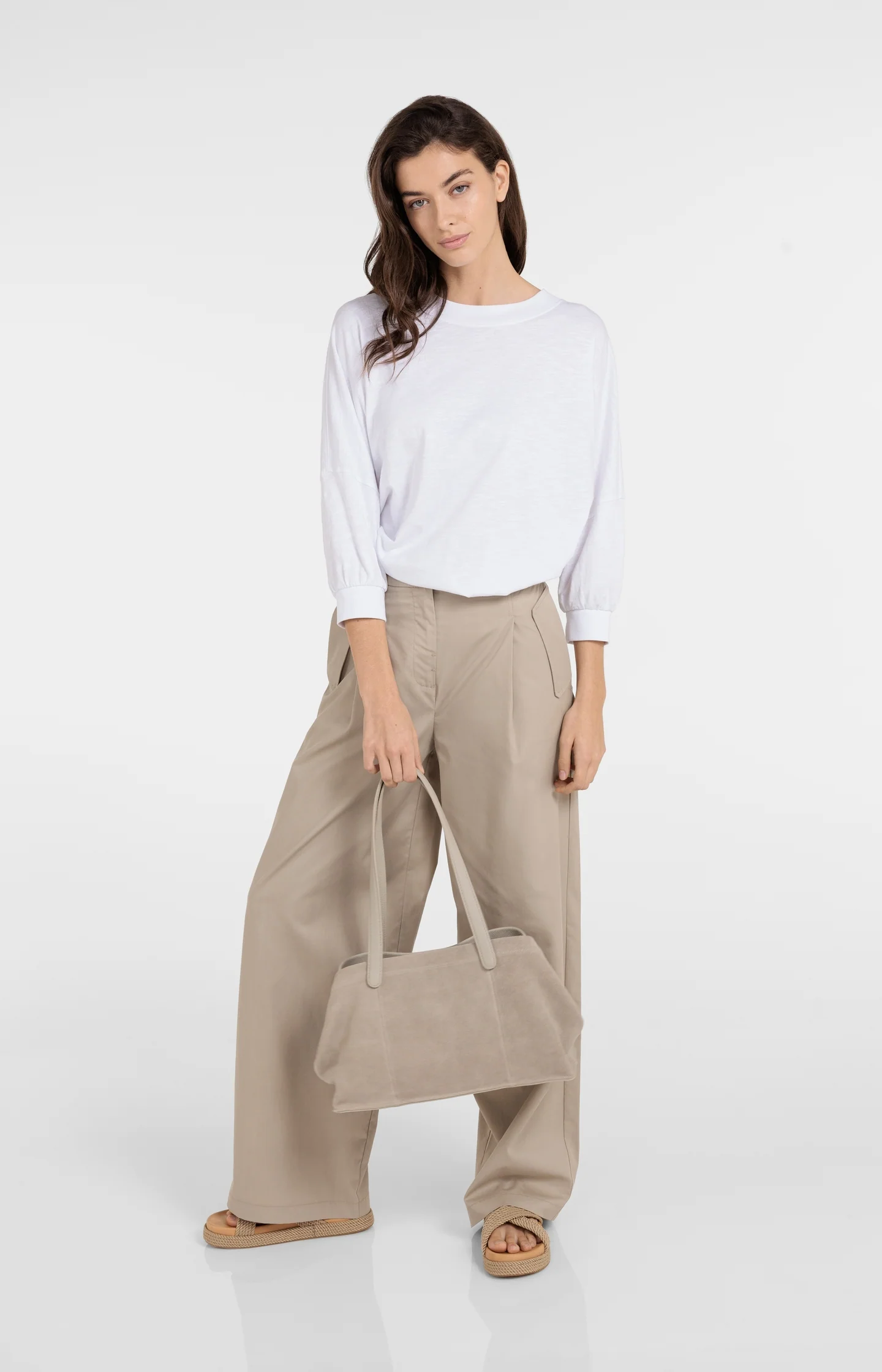 Oversized jersey top with elasticated cuffs - Image 6