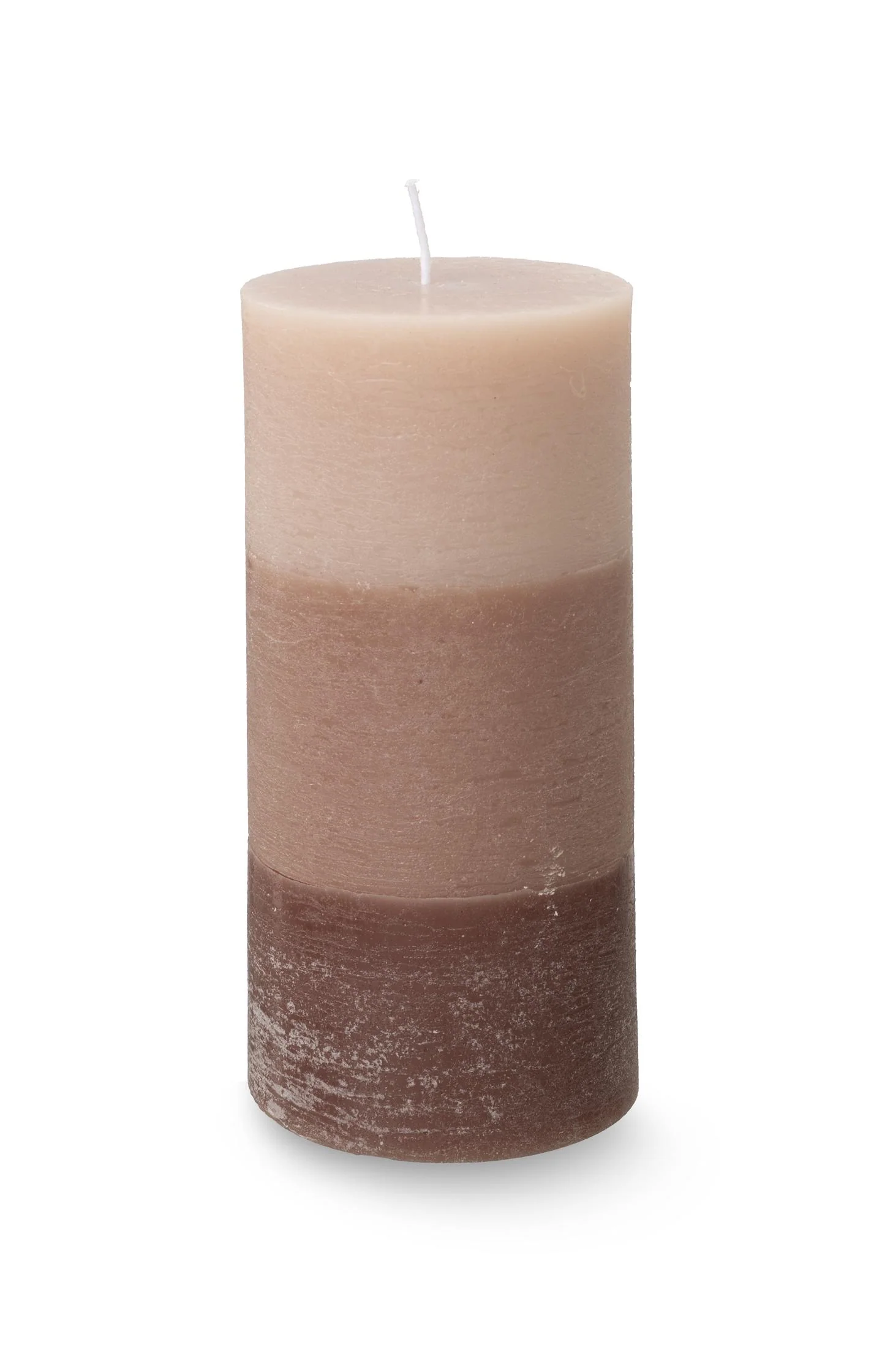 Pillar candle with color gradient - large