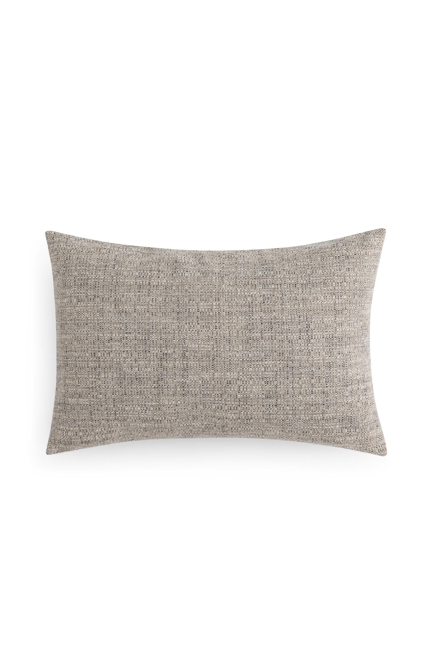 Rectangular cushion with woven texture