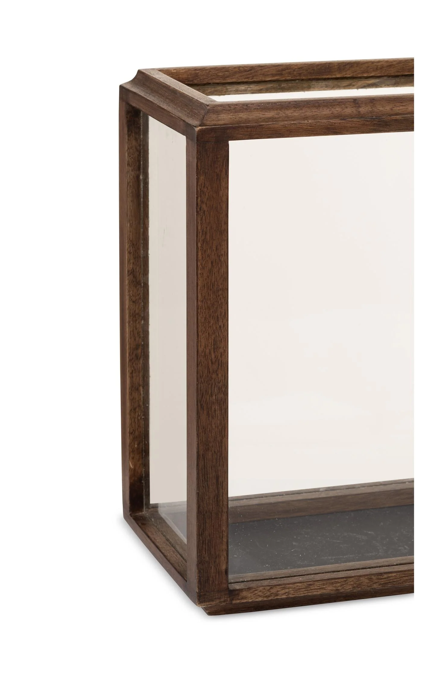 Rectangular mango wood lantern - Image 4