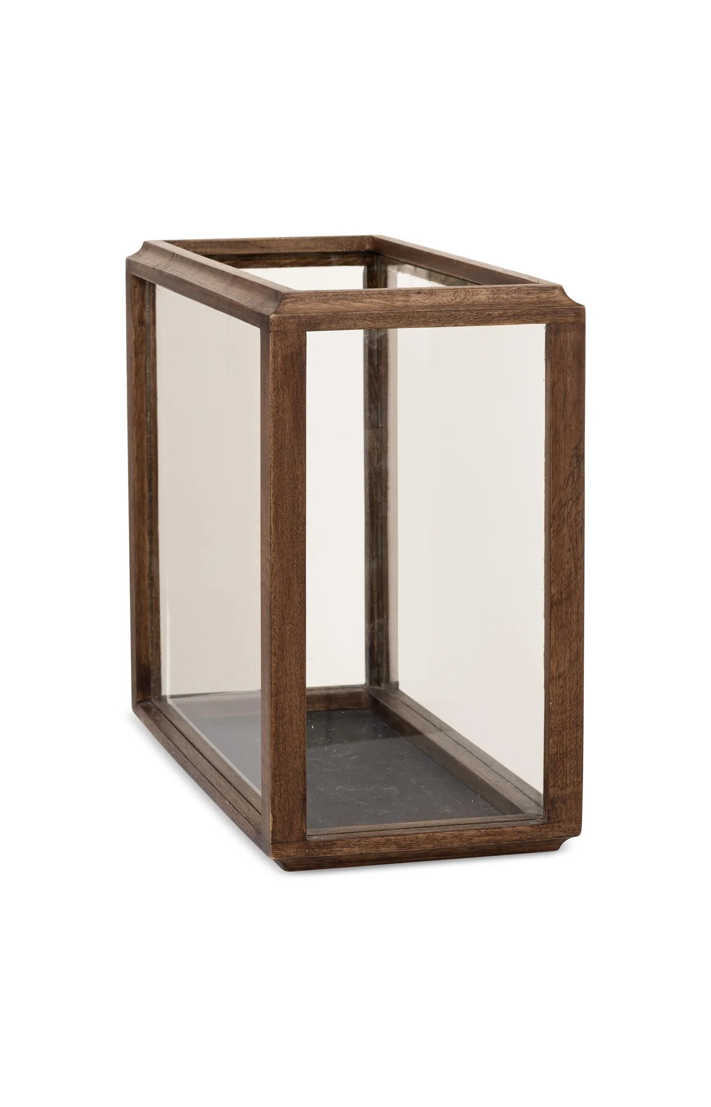 Rectangular mango wood lantern - Image 5