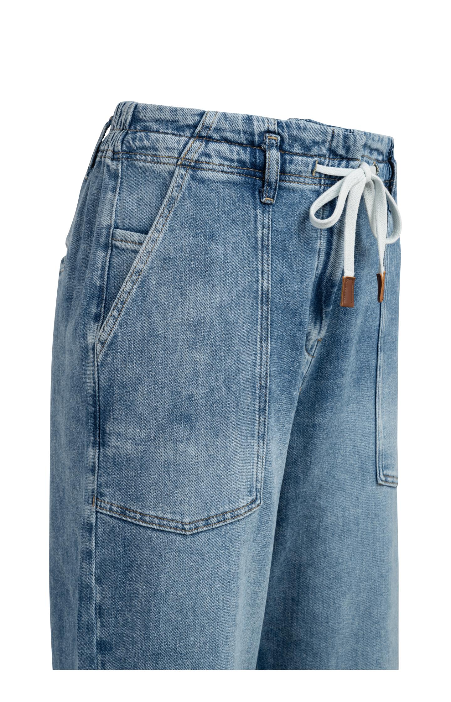 Relaxed jeans with drawstring waist - Image 8