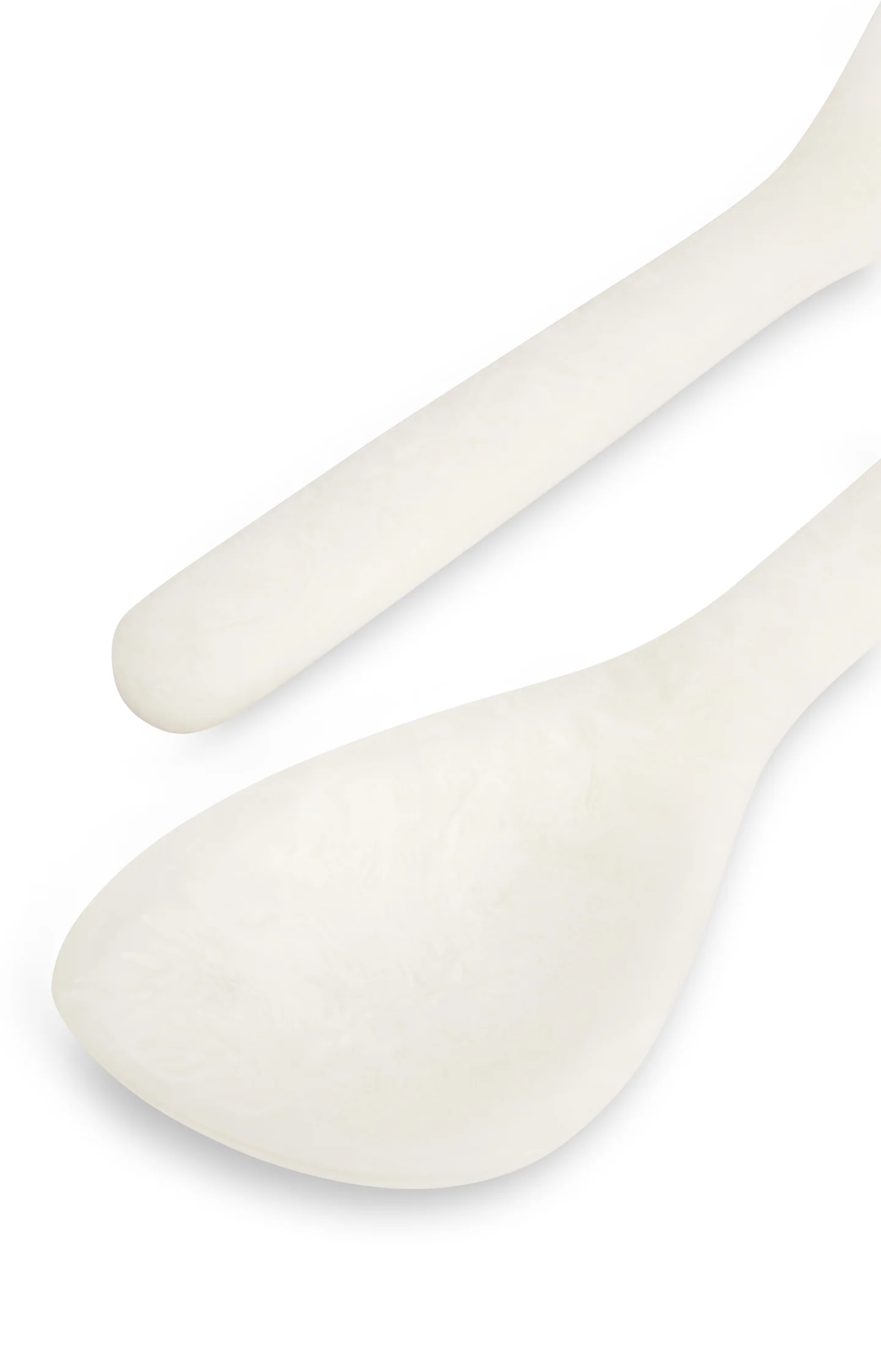 Resin salad servers with marbled finish - Image 2