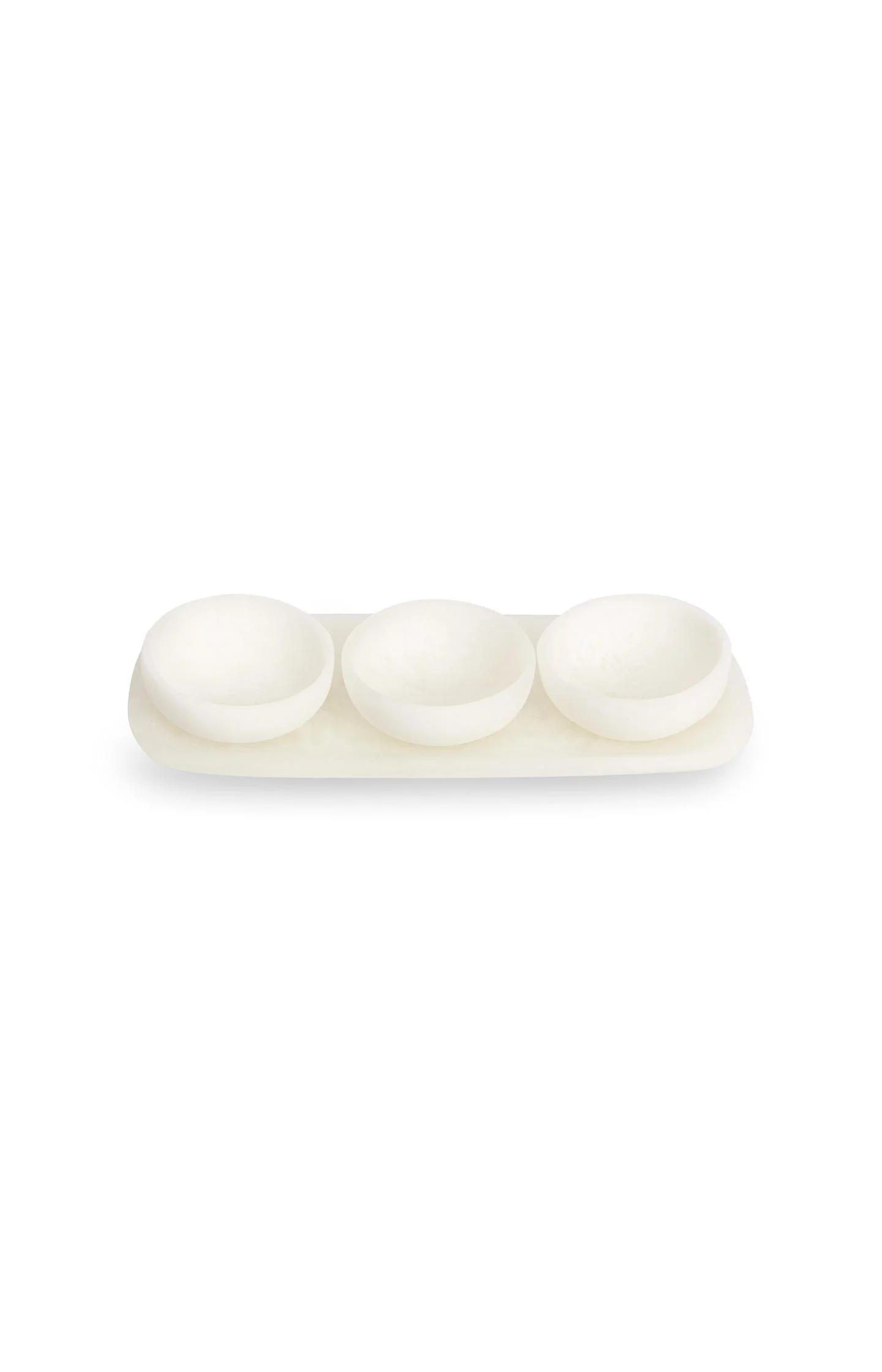 Resin serving tray with 3 bowls - Image 3