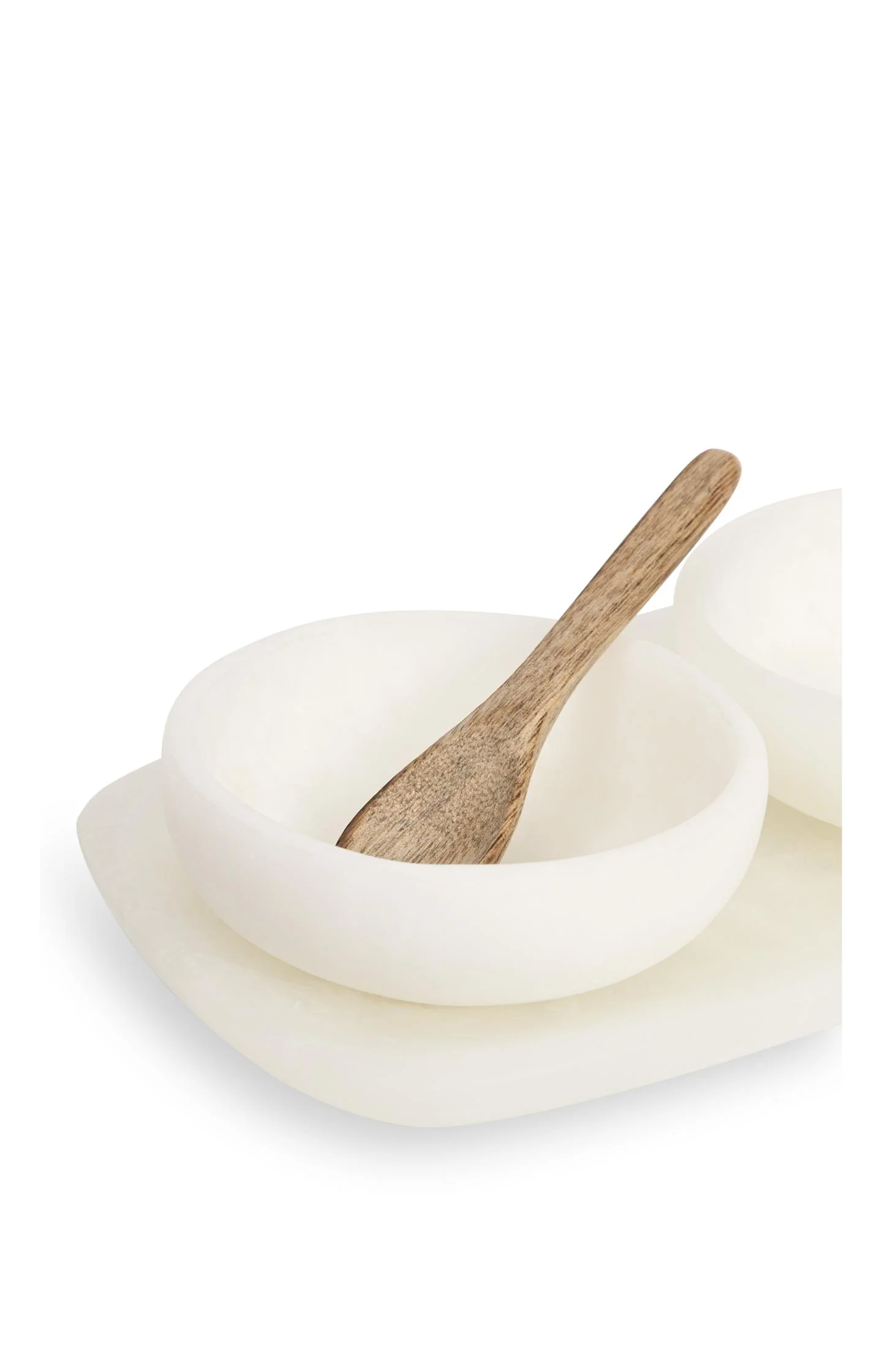 Resin serving tray with 3 bowls - Image 5