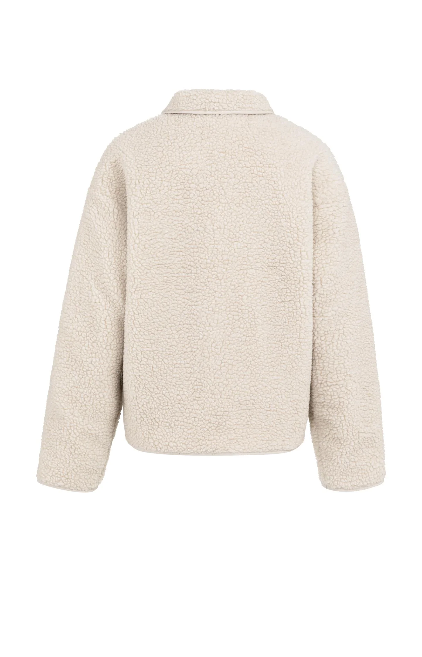 Reversible teddy jacket with nylon chest pocket - Image 10