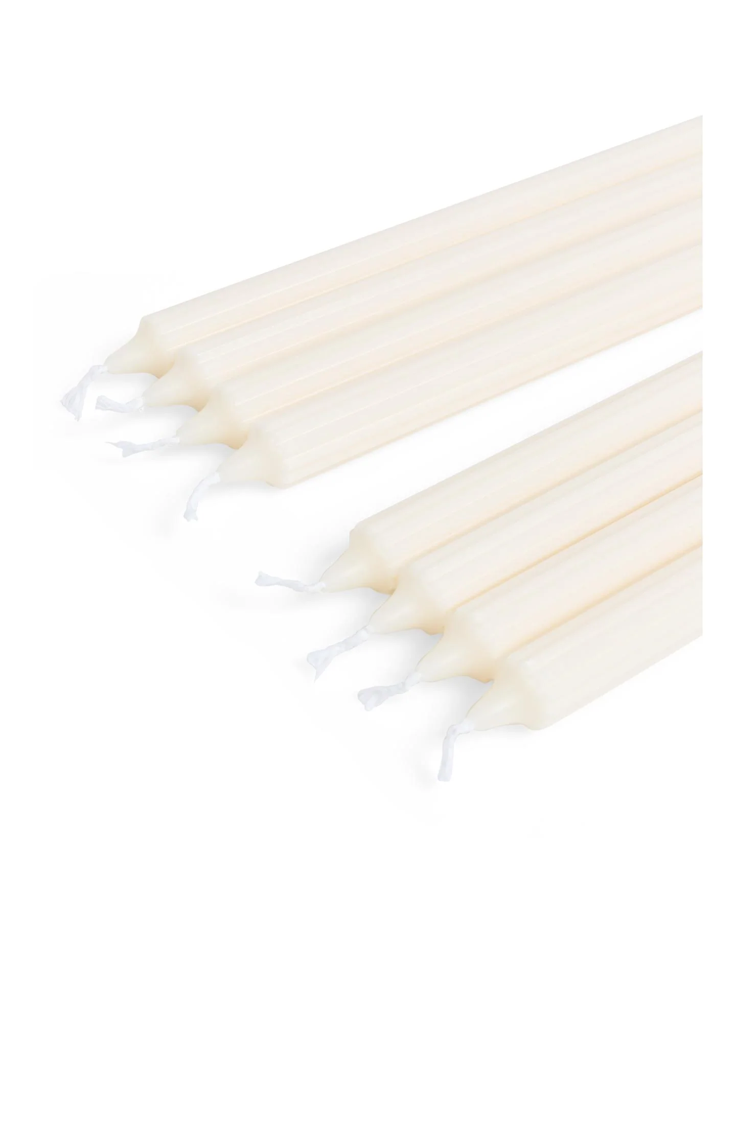 Ribbed dinner candles - set of 8 - Image 3