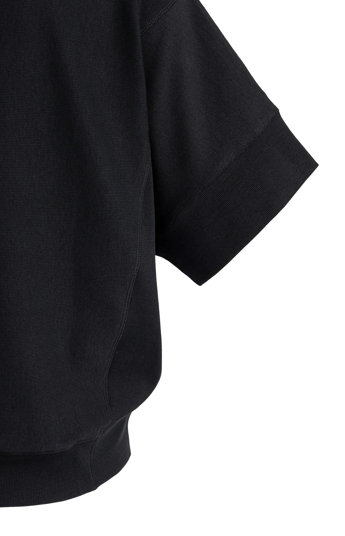 Ribbed jersey top with short sleeves - Image 3