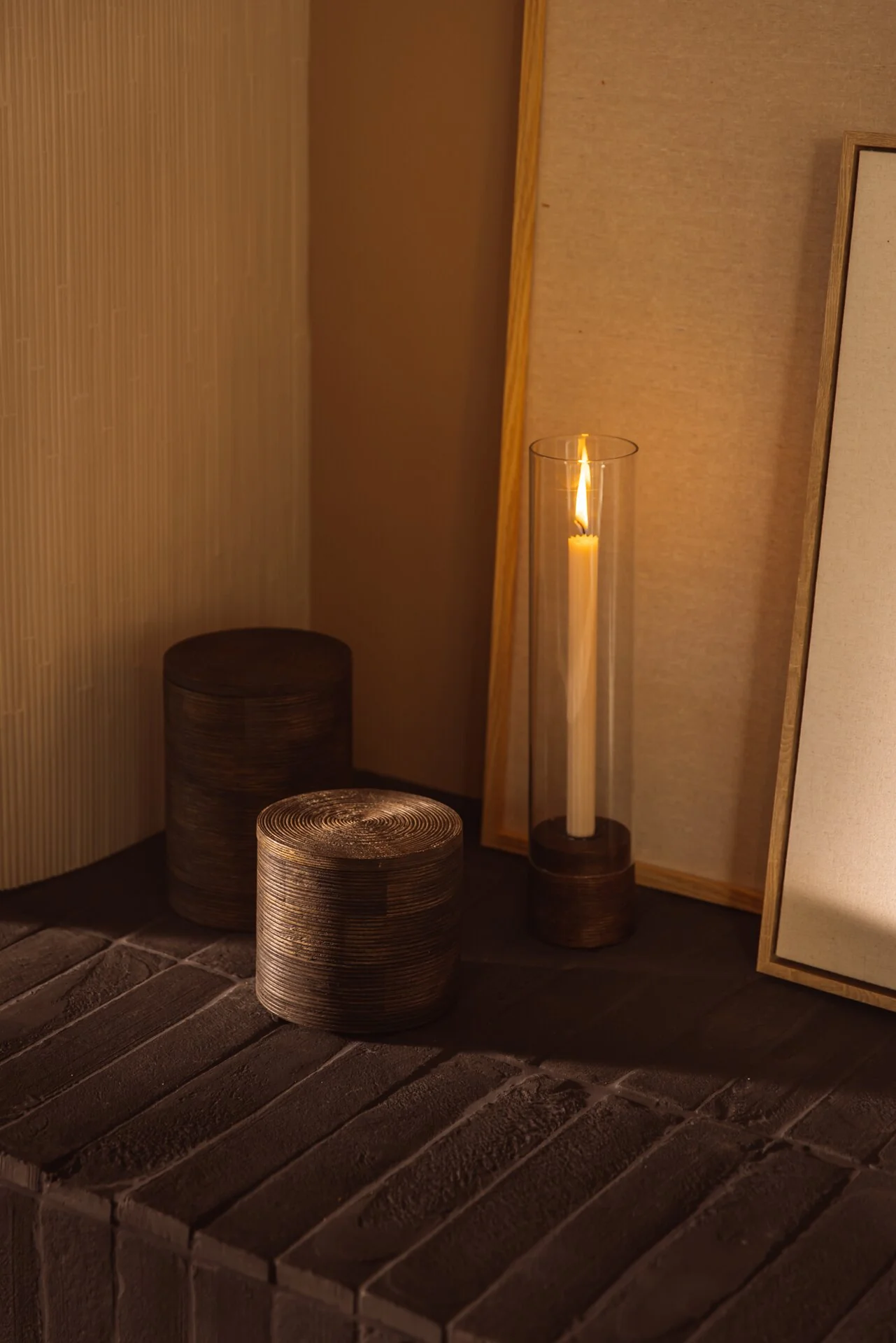 Ribbed dinner candles - set of 8 - Image 6