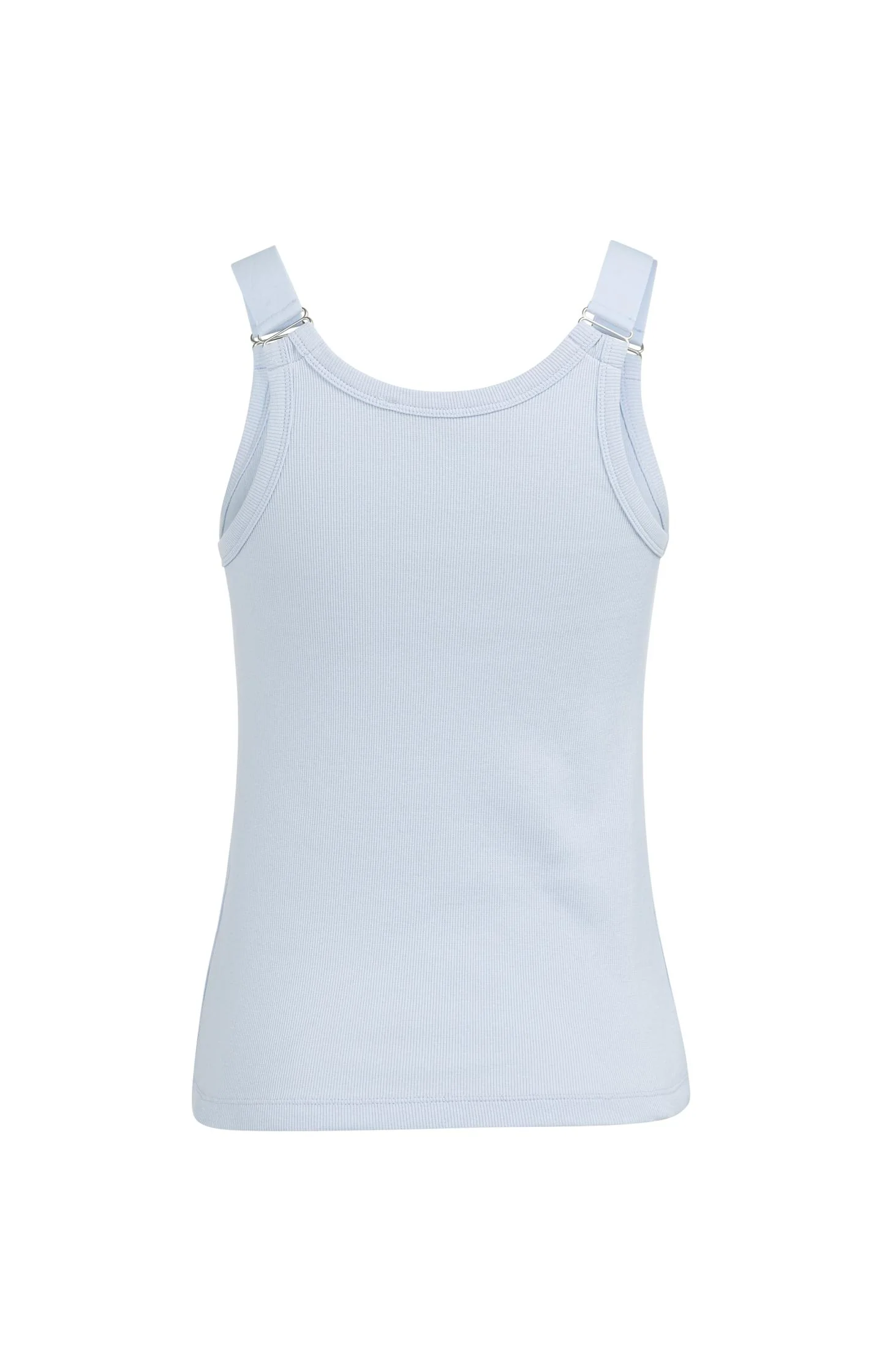 Ribbed singlet with ring details on the shoulder straps - Image 6
