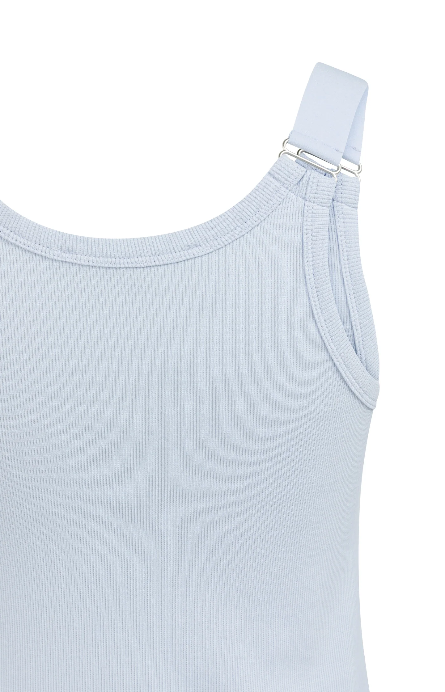 Ribbed singlet with ring details on the shoulder straps - Image 7