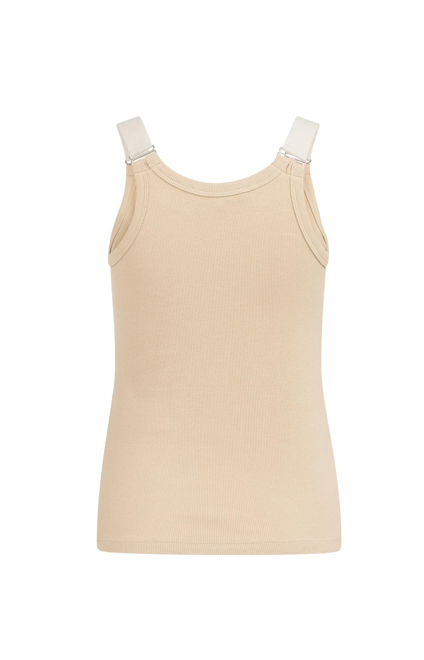 Ribbed singlet with ring details on the shoulder straps - Image 6