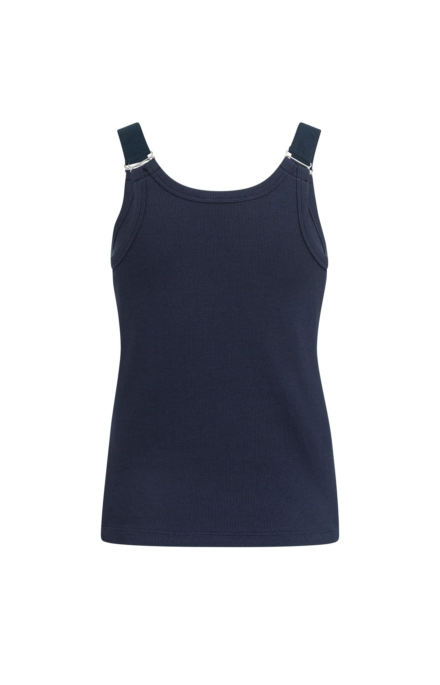 Ribbed singlet with ring details on the shoulder straps - Image 6