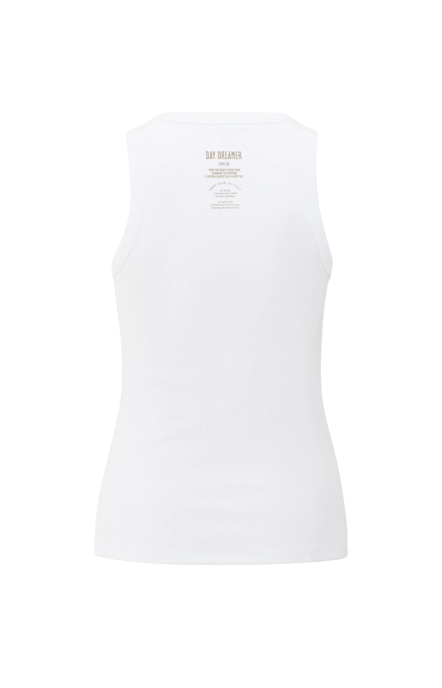 Ribbed singlet with round neck and back print - Image 7