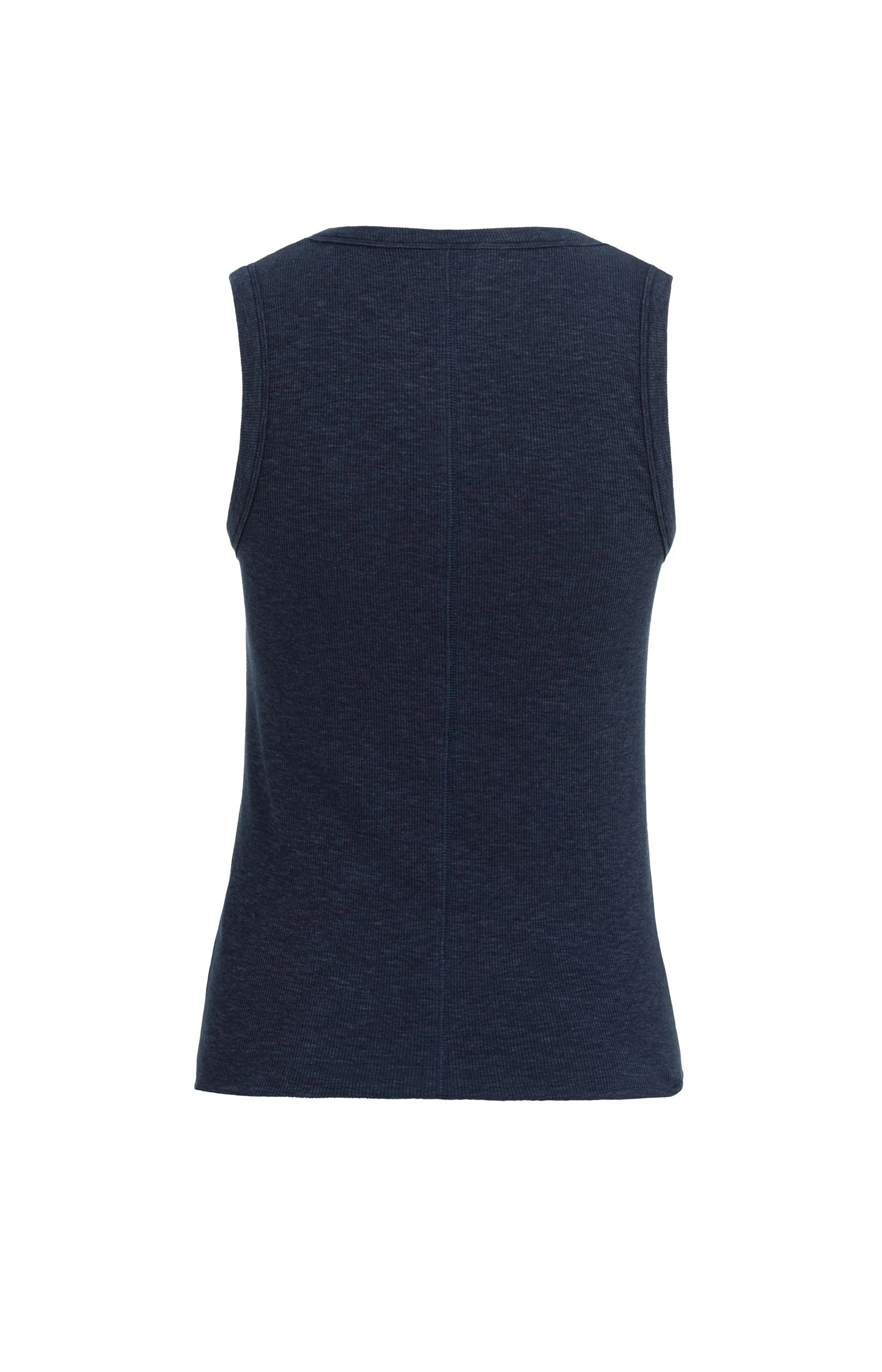 Ribbed singlet with round neckline - Image 7