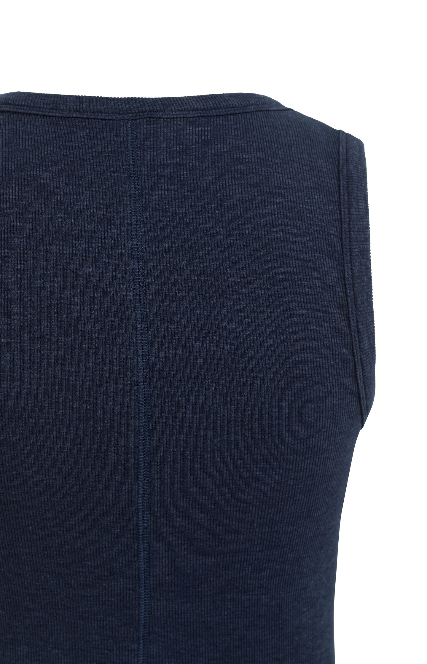 Ribbed singlet with round neckline - Image 8