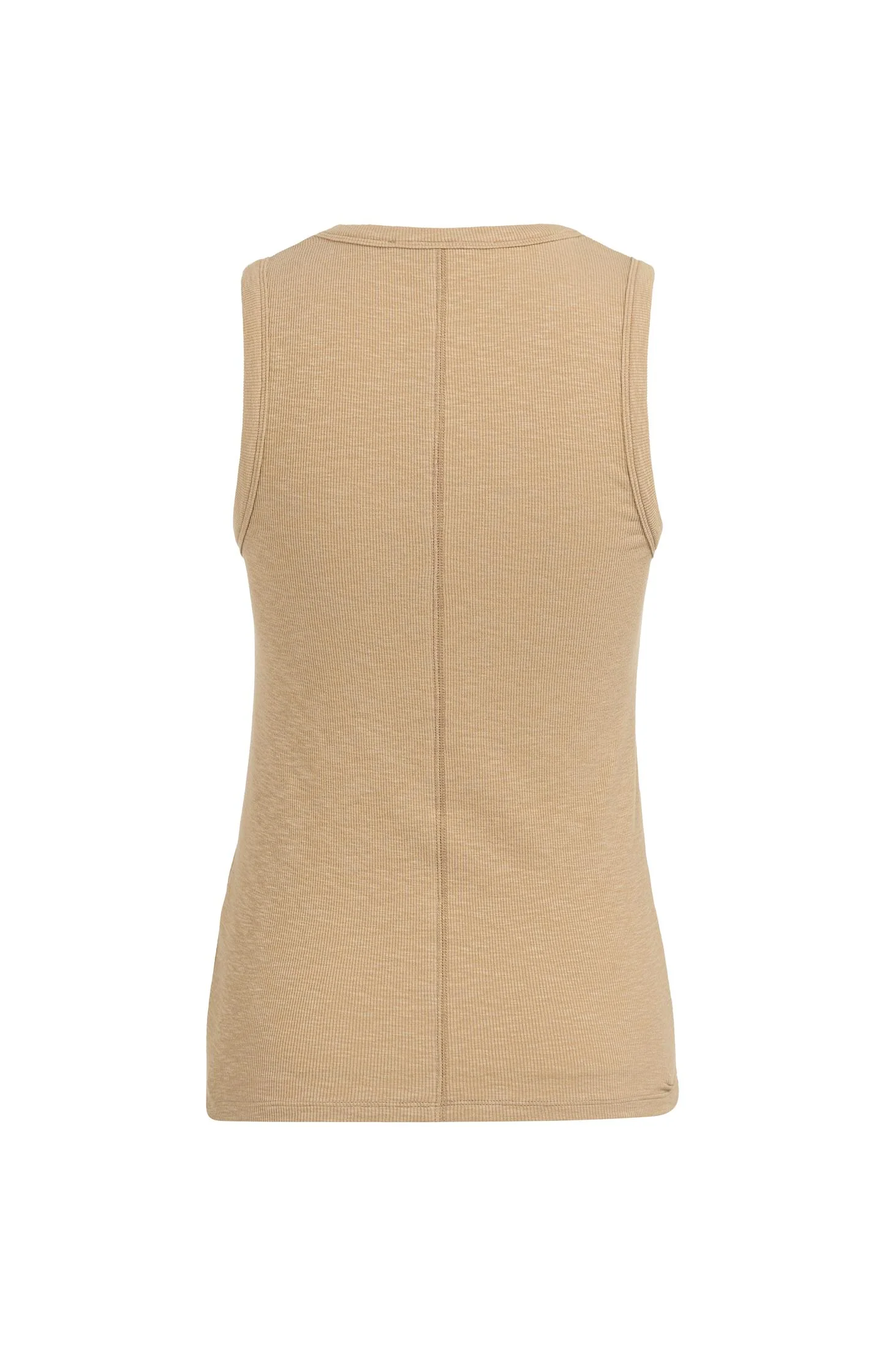 Ribbed singlet with round neckline - Image 6