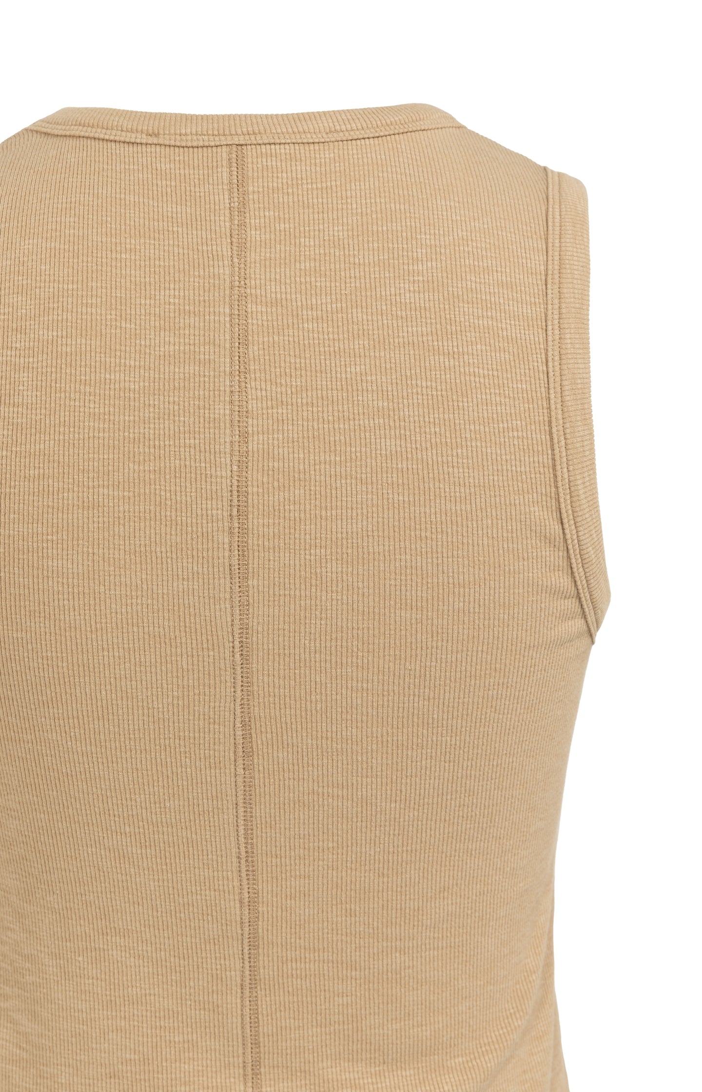 Ribbed singlet with round neckline - Image 7