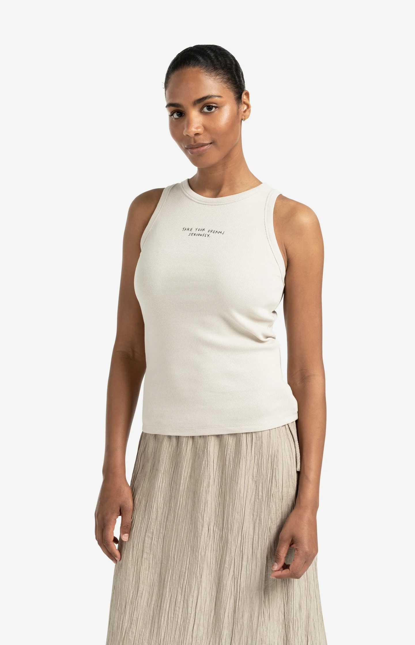 Ribbed singlet with subtle frontprint - Image 5