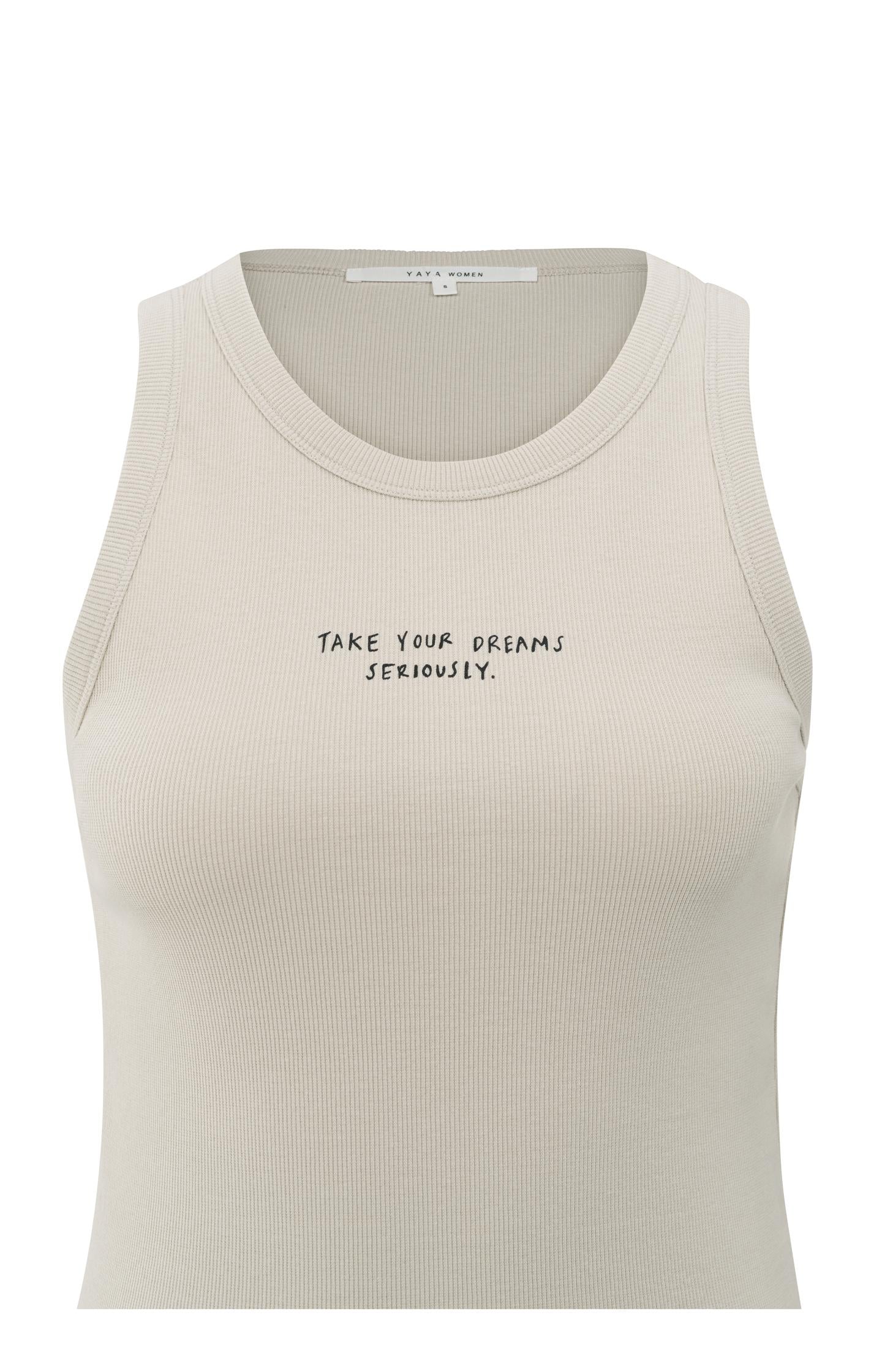 Ribbed singlet with subtle frontprint - Image 8