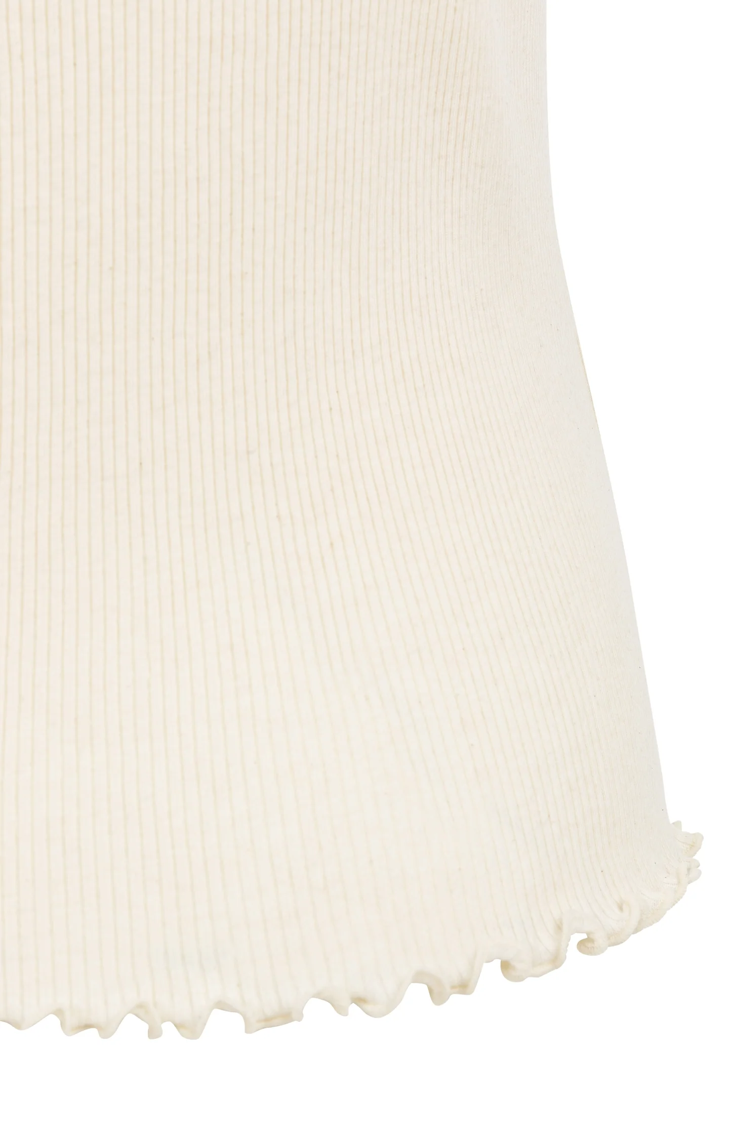 Ribbed sleeveless top with ruffled edges - Image 8