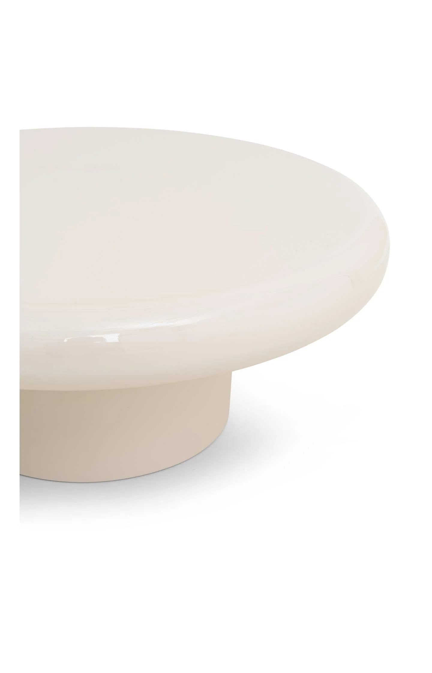 Round coffee table with glossy finish - large - Image 4