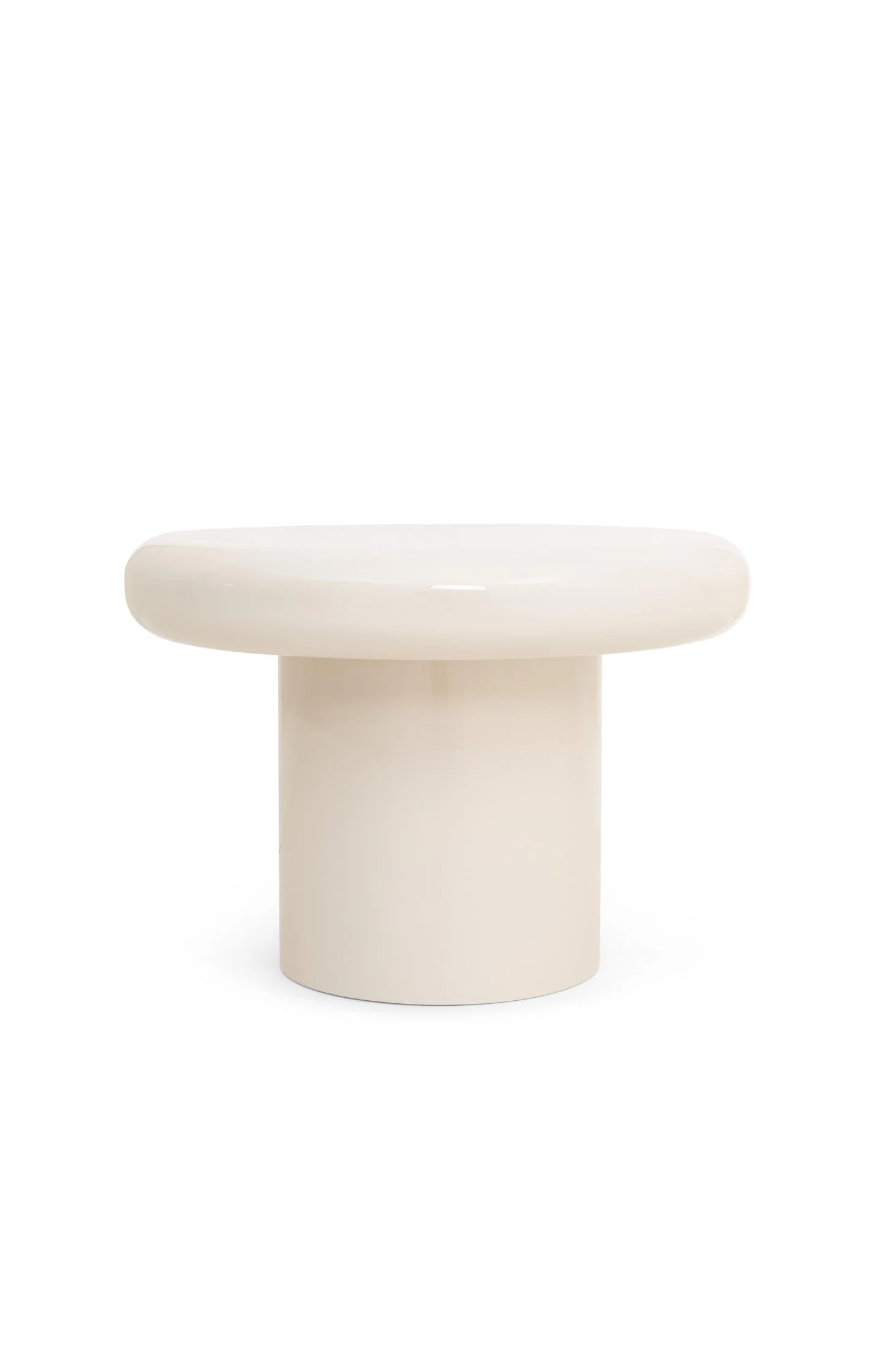 Round coffee table with glossy finish - small - Image 2