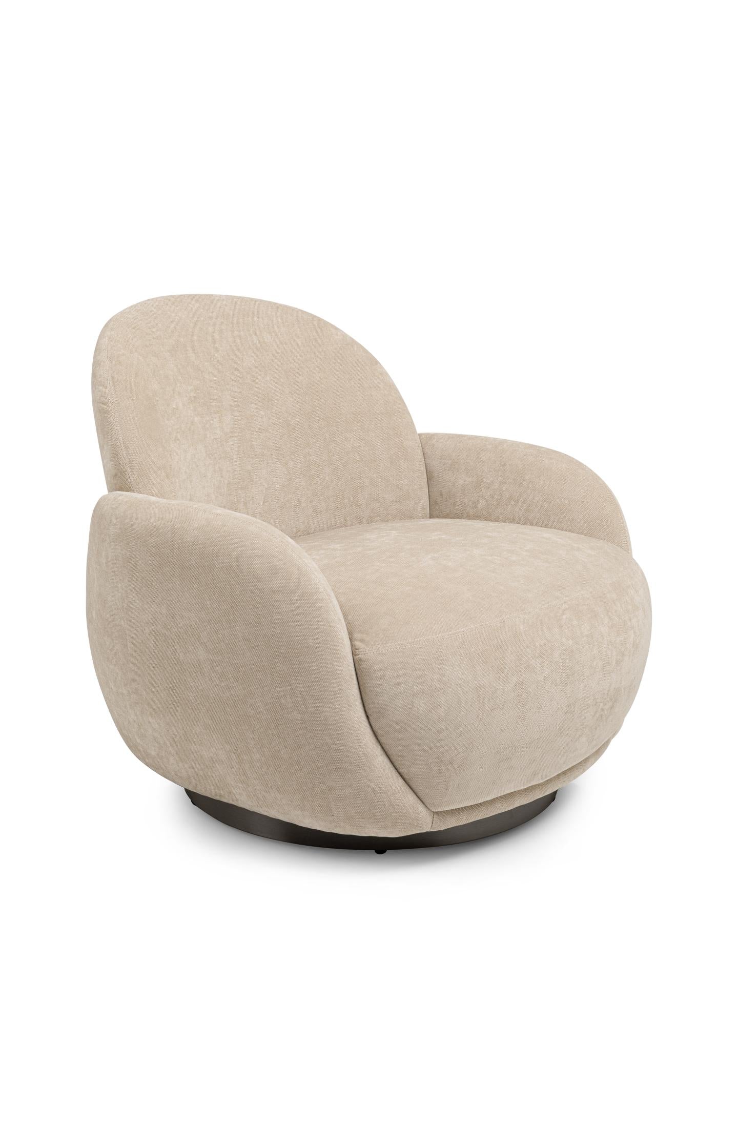 Round swivel lounge chair - Image 3
