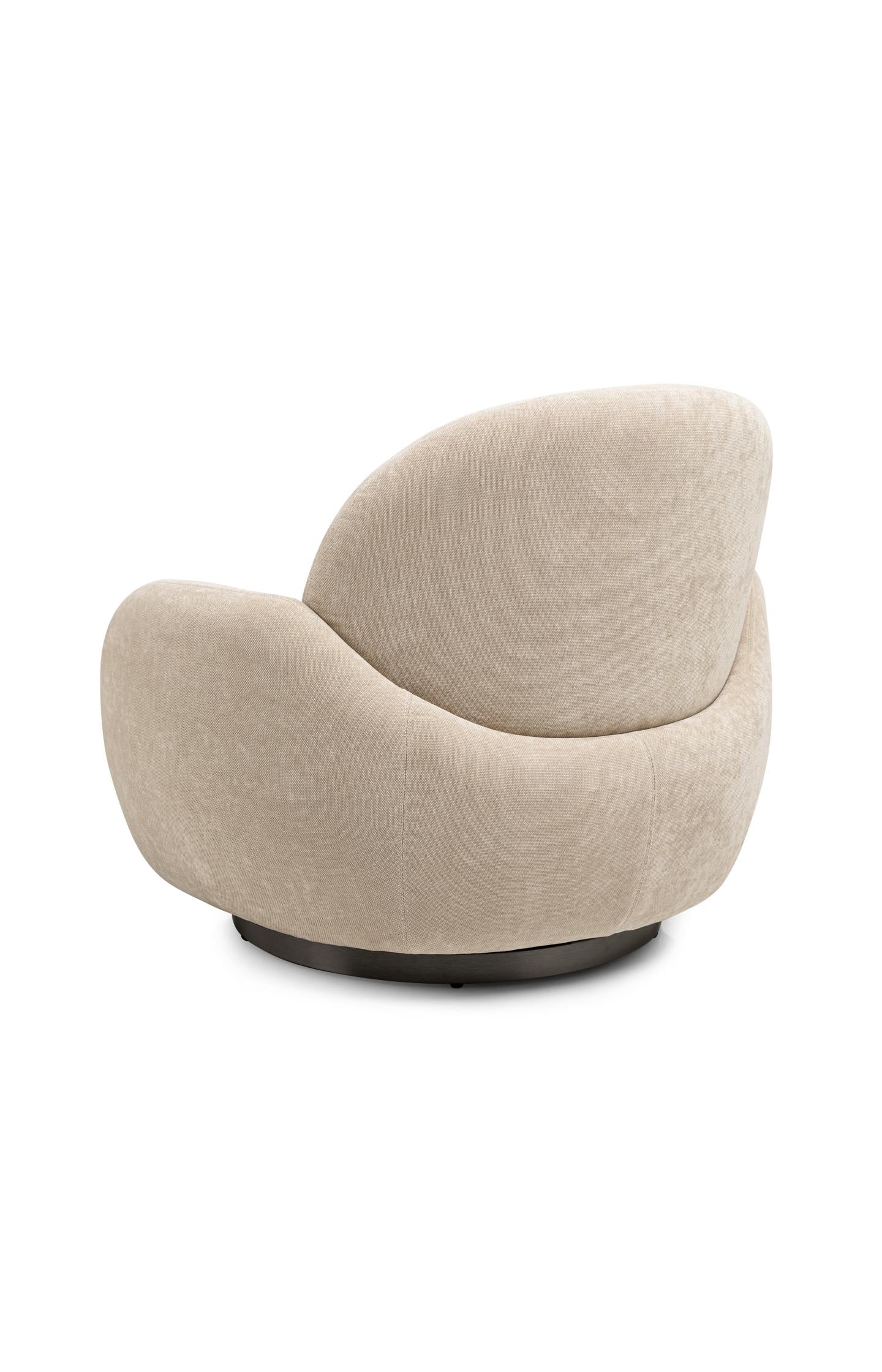 Round swivel lounge chair - Image 4
