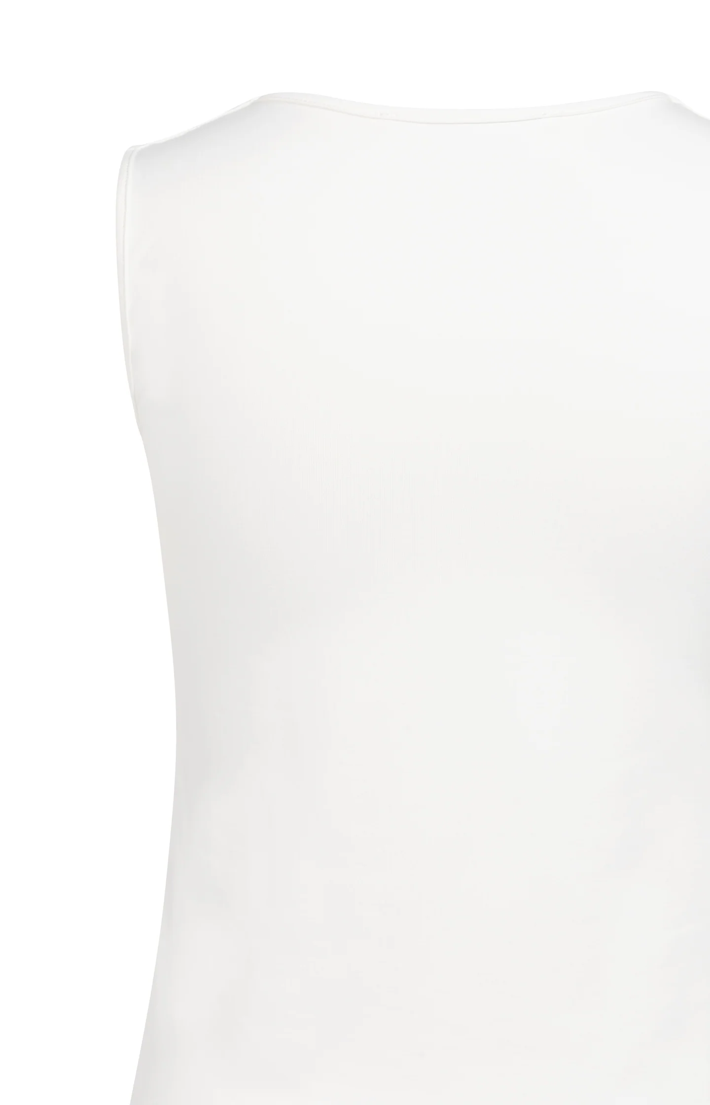 Basic singlet with round V-neck and wide shoulder straps - Image 7