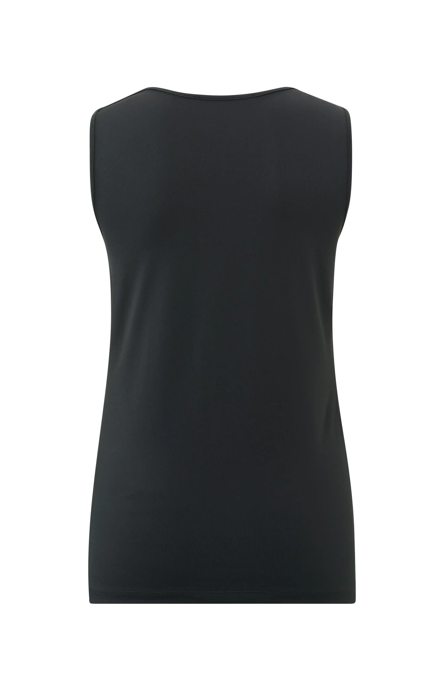 Basic singlet with round V-neck and wide shoulder straps - Image 5