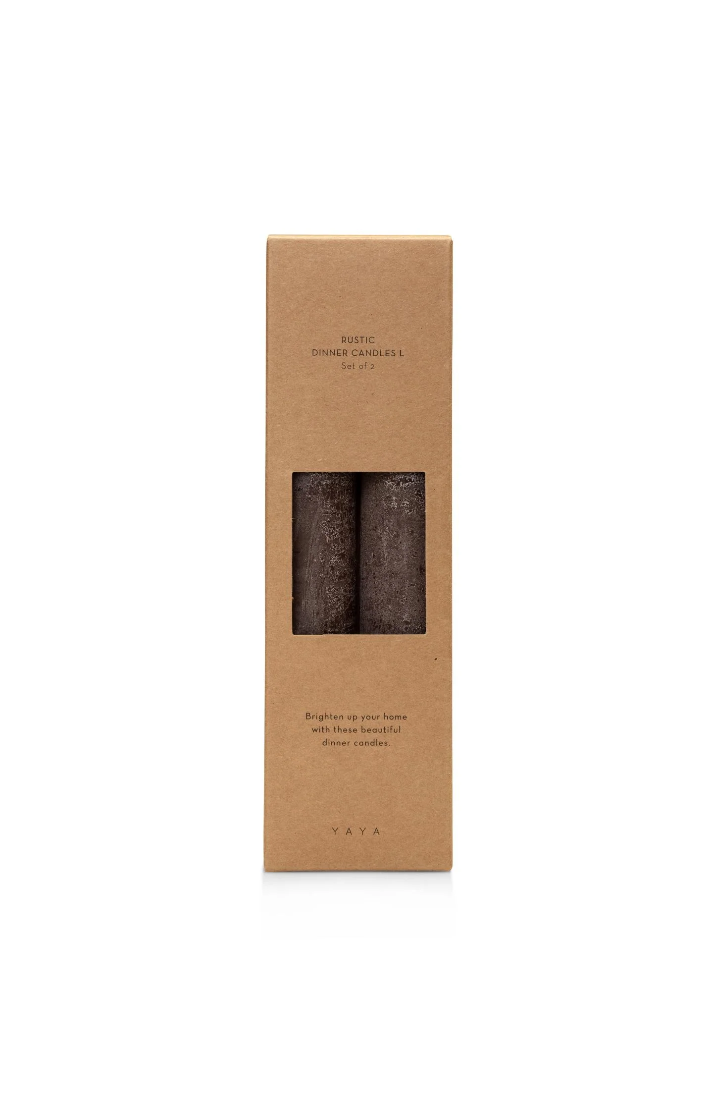 Rustic dinner candles - set of 2 - Image 2