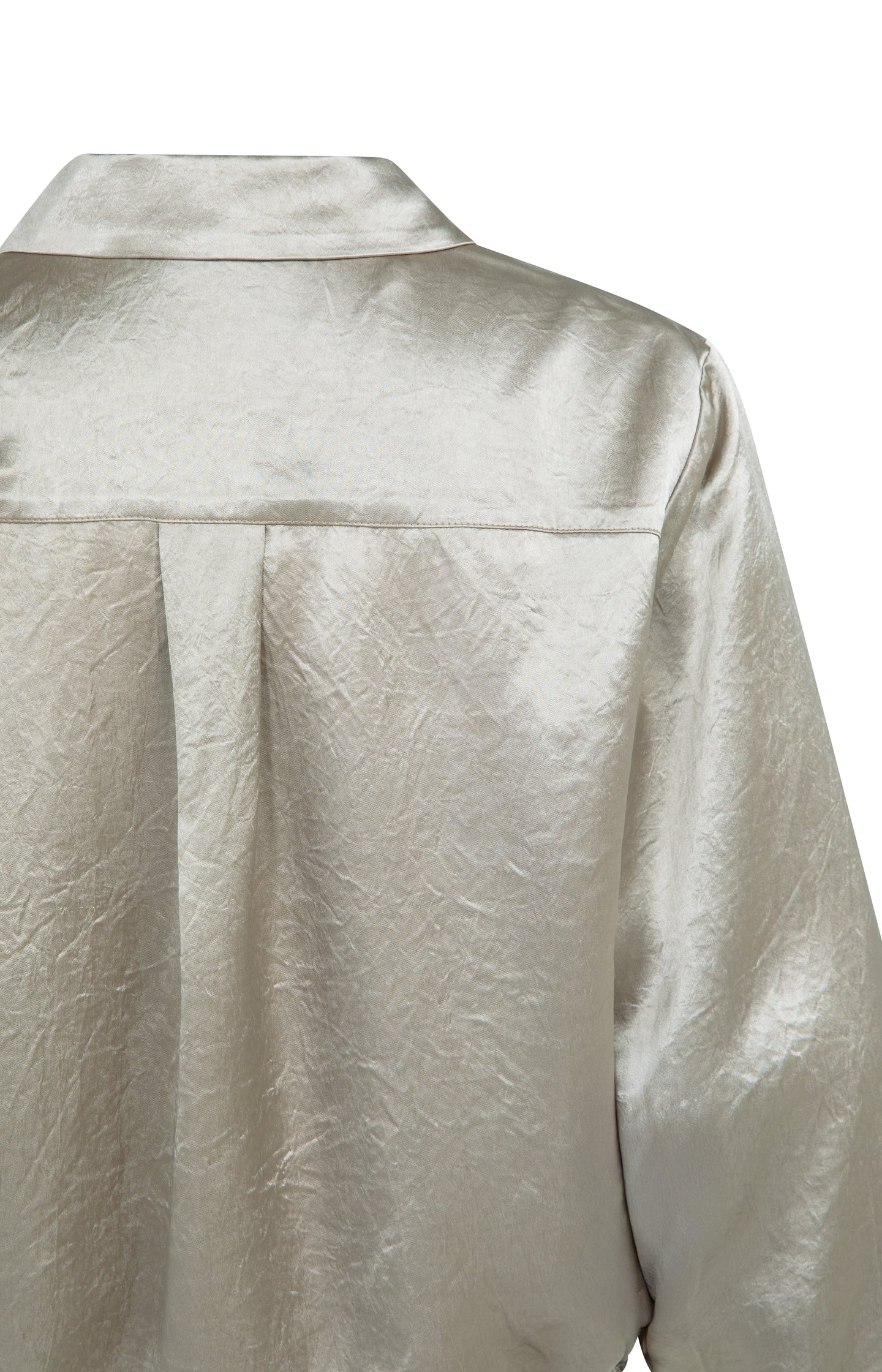 Satin blouse with drawstring hem - Image 9