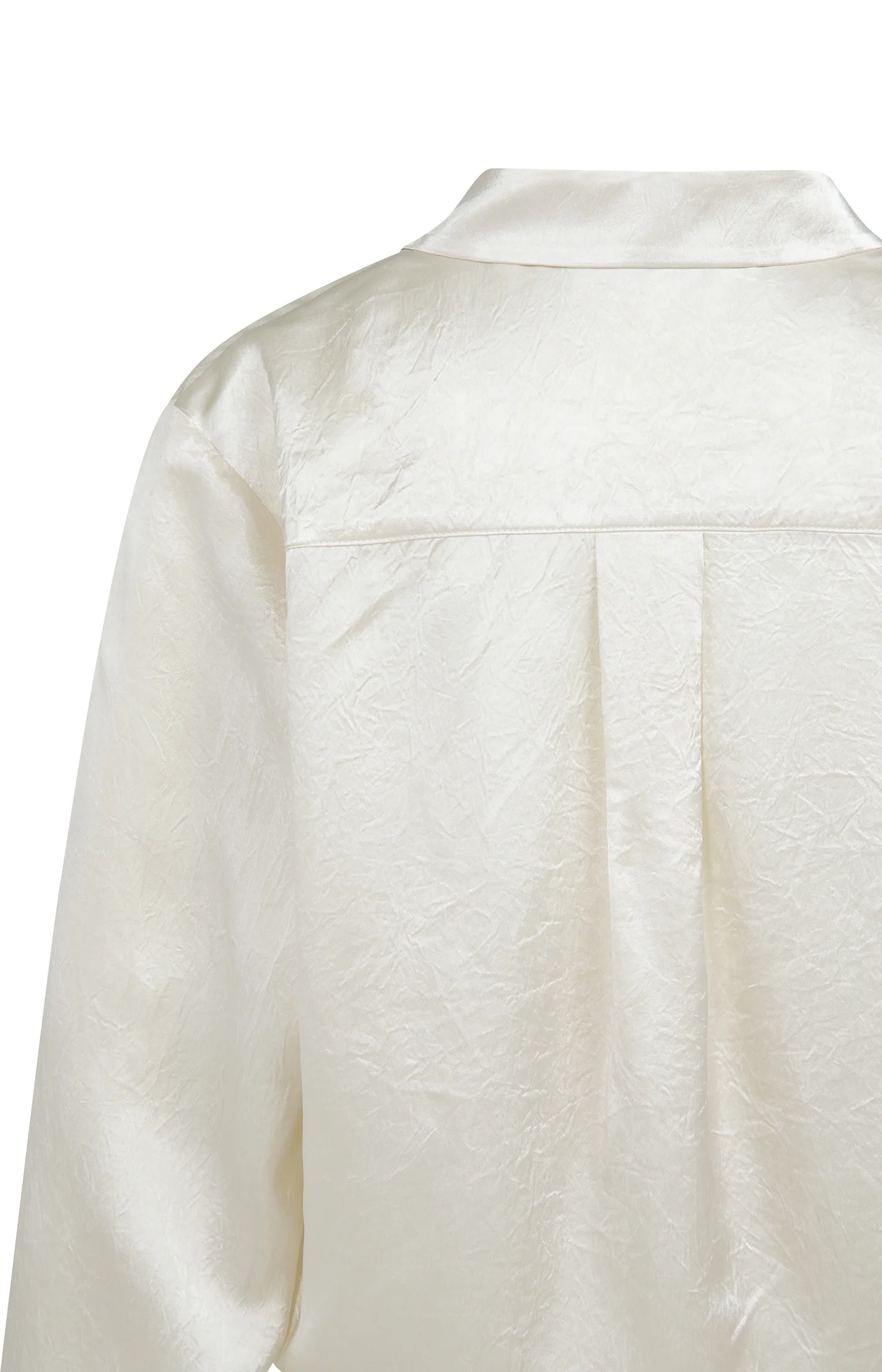 Satin blouse with drawstring hem - Image 8
