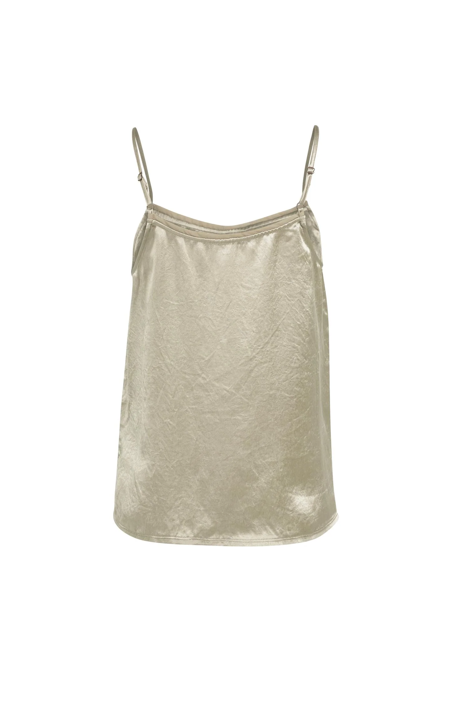 Satin singlet with sheer detail - Image 6