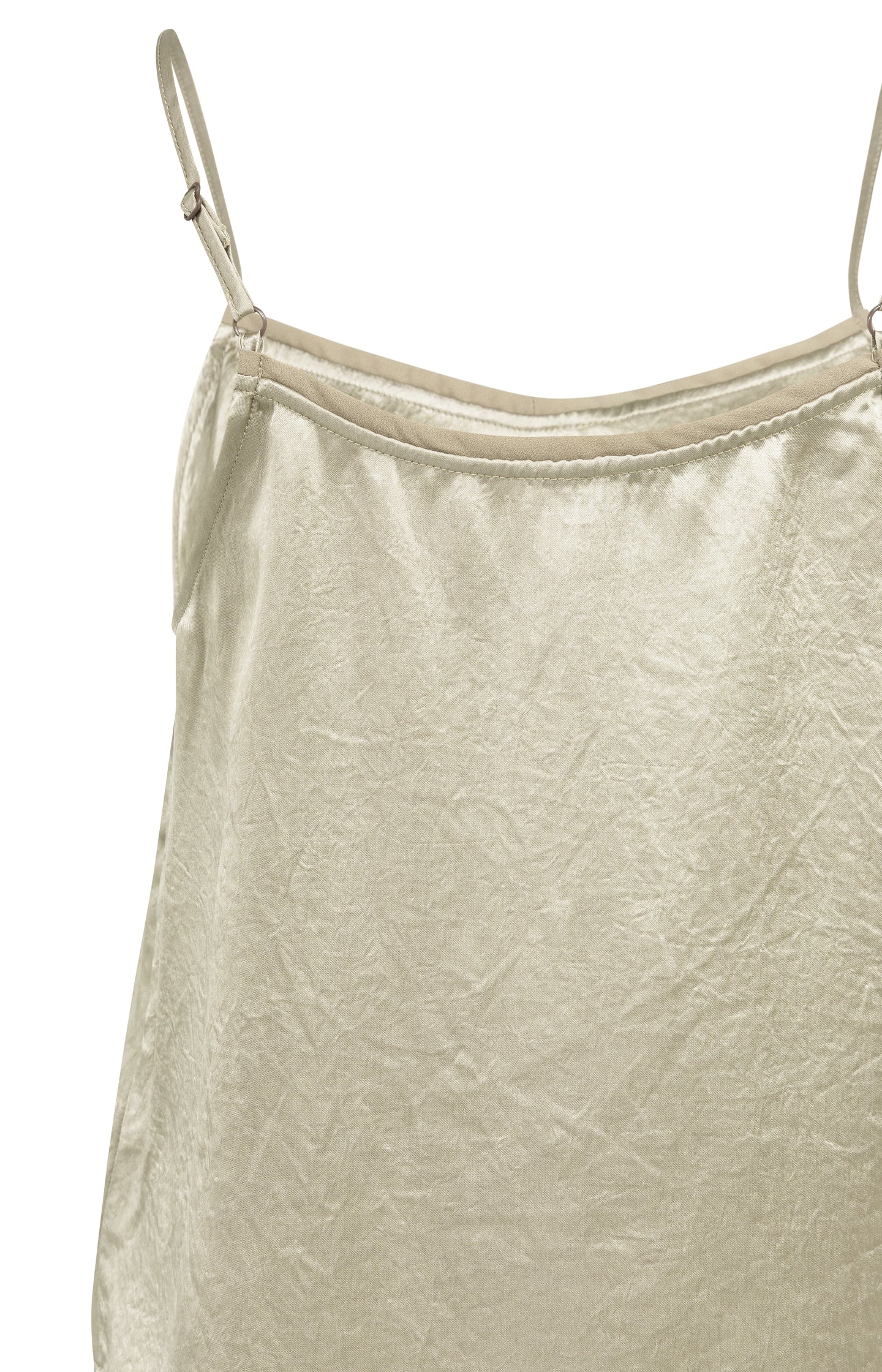 Satin singlet with sheer detail - Image 7