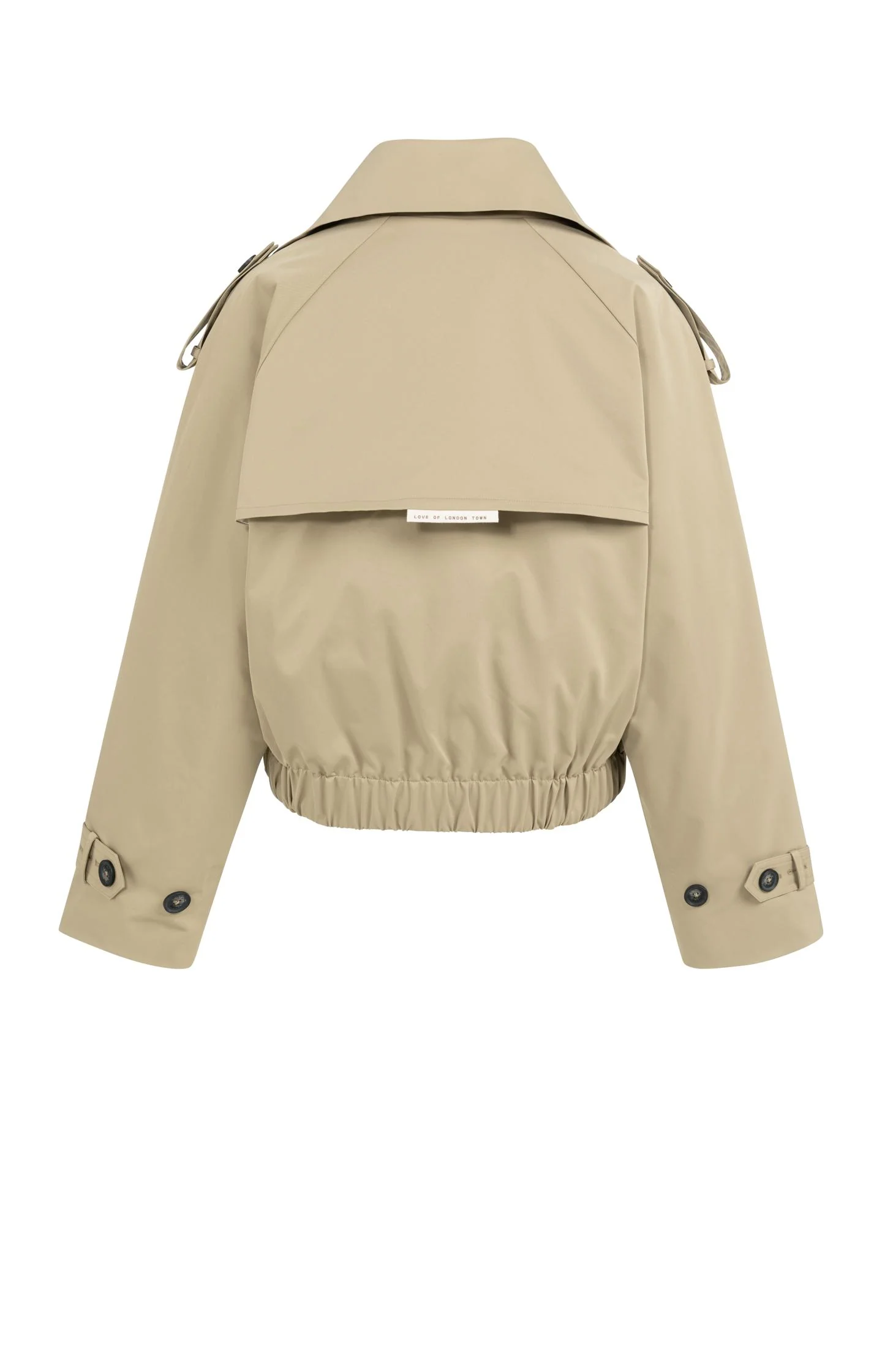 Short bomber jacket with trench details - Image 10