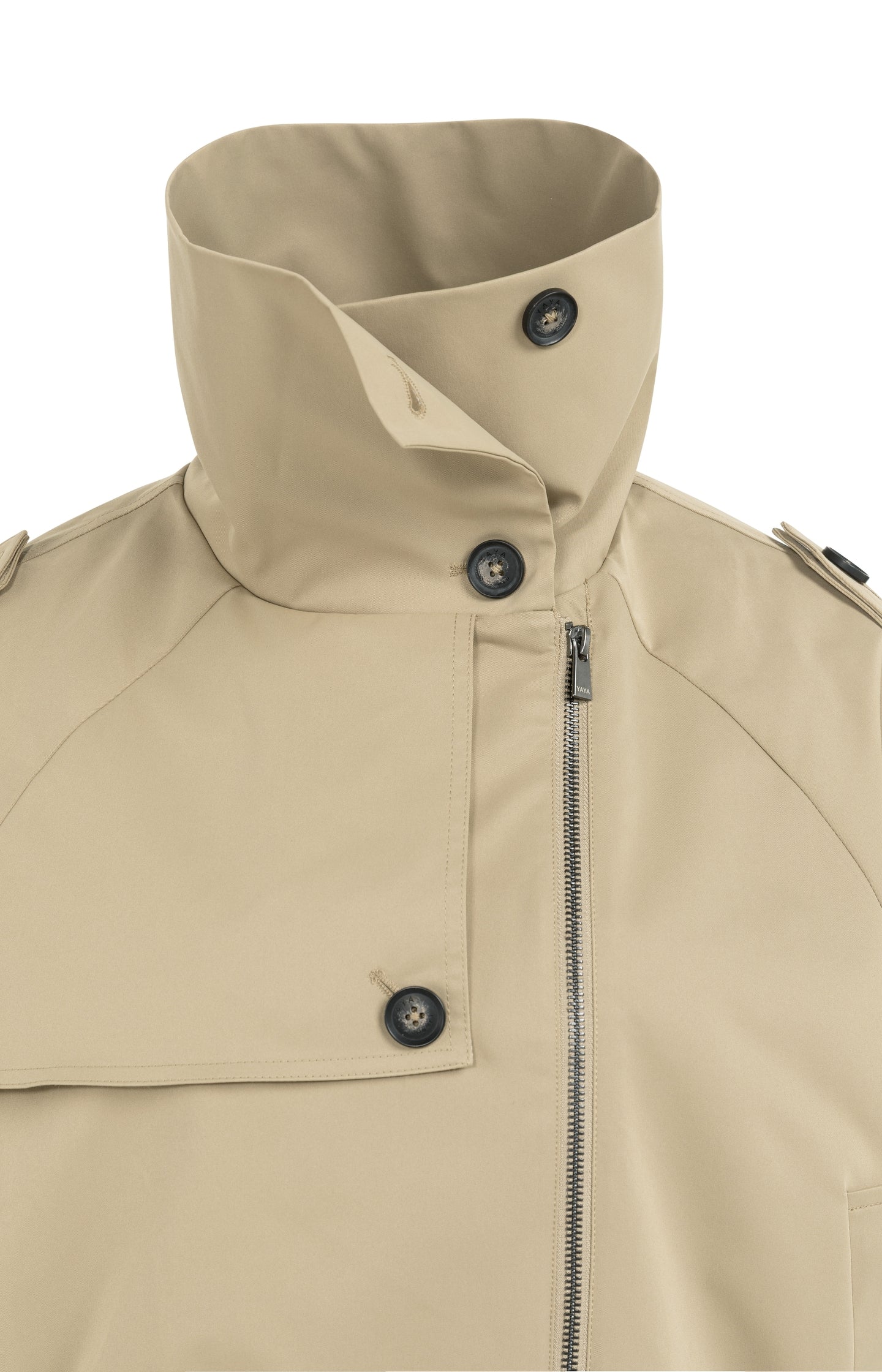 Short bomber jacket with trench details - Image 12